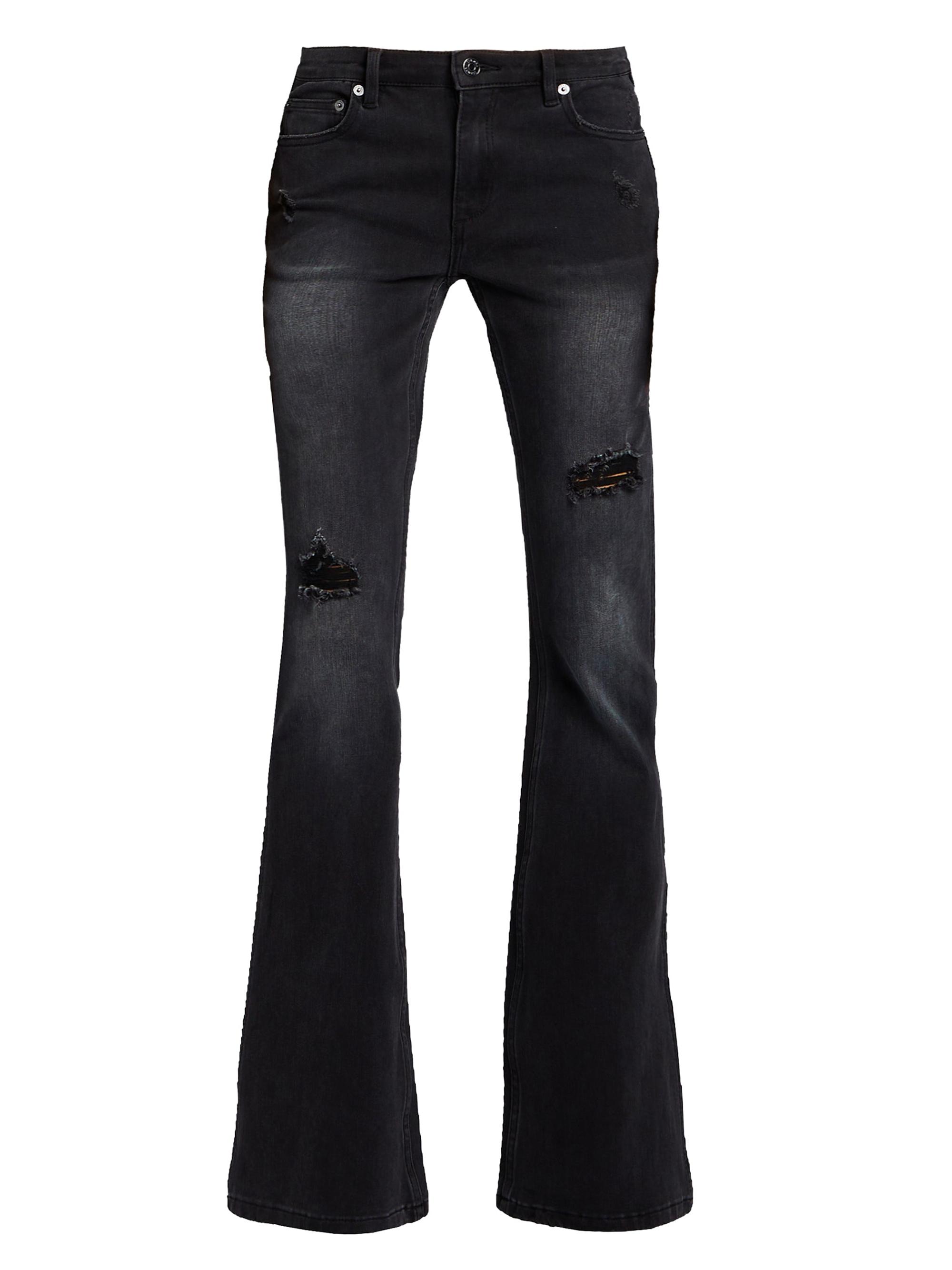 Ser.o.ya Women's Demi Mid Rise Flare Jeans - Midnight Terry