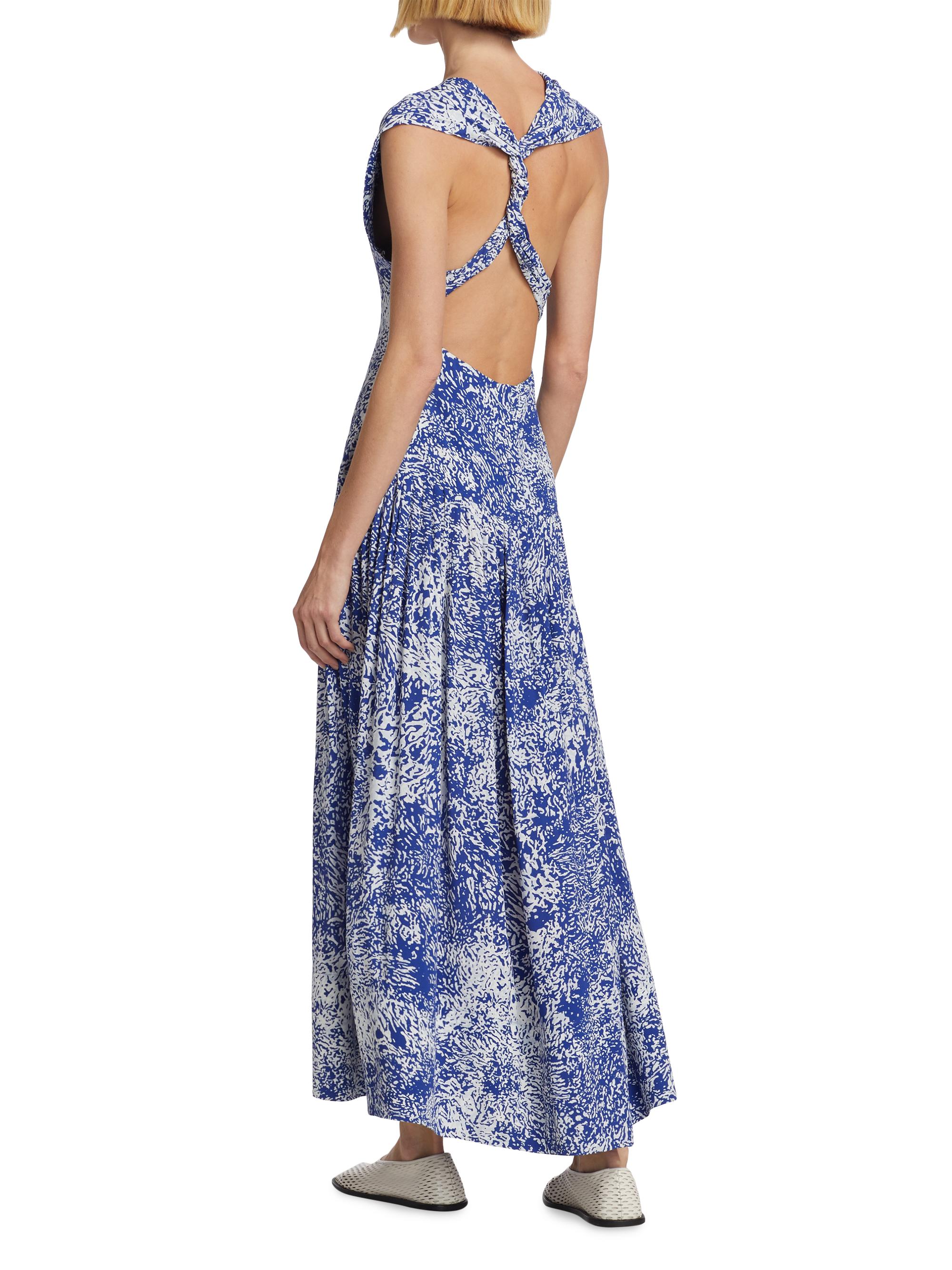 Proenza Schouler Simone Printed Halter Midi-Dress | Saks