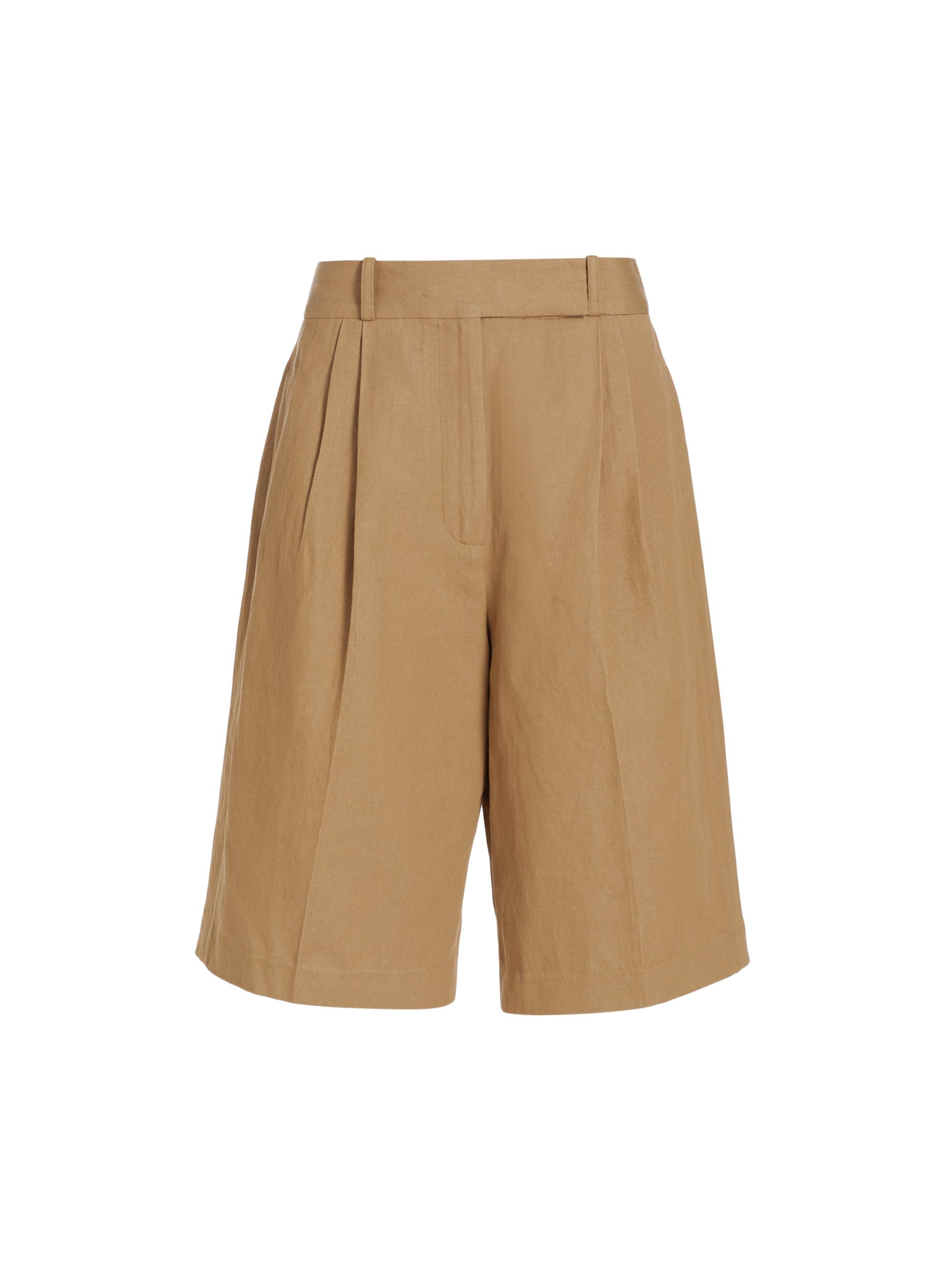 Proenza Schouler Women's Jenny Cotton & Linen Twill Bermuda Shorts - Hazelnut