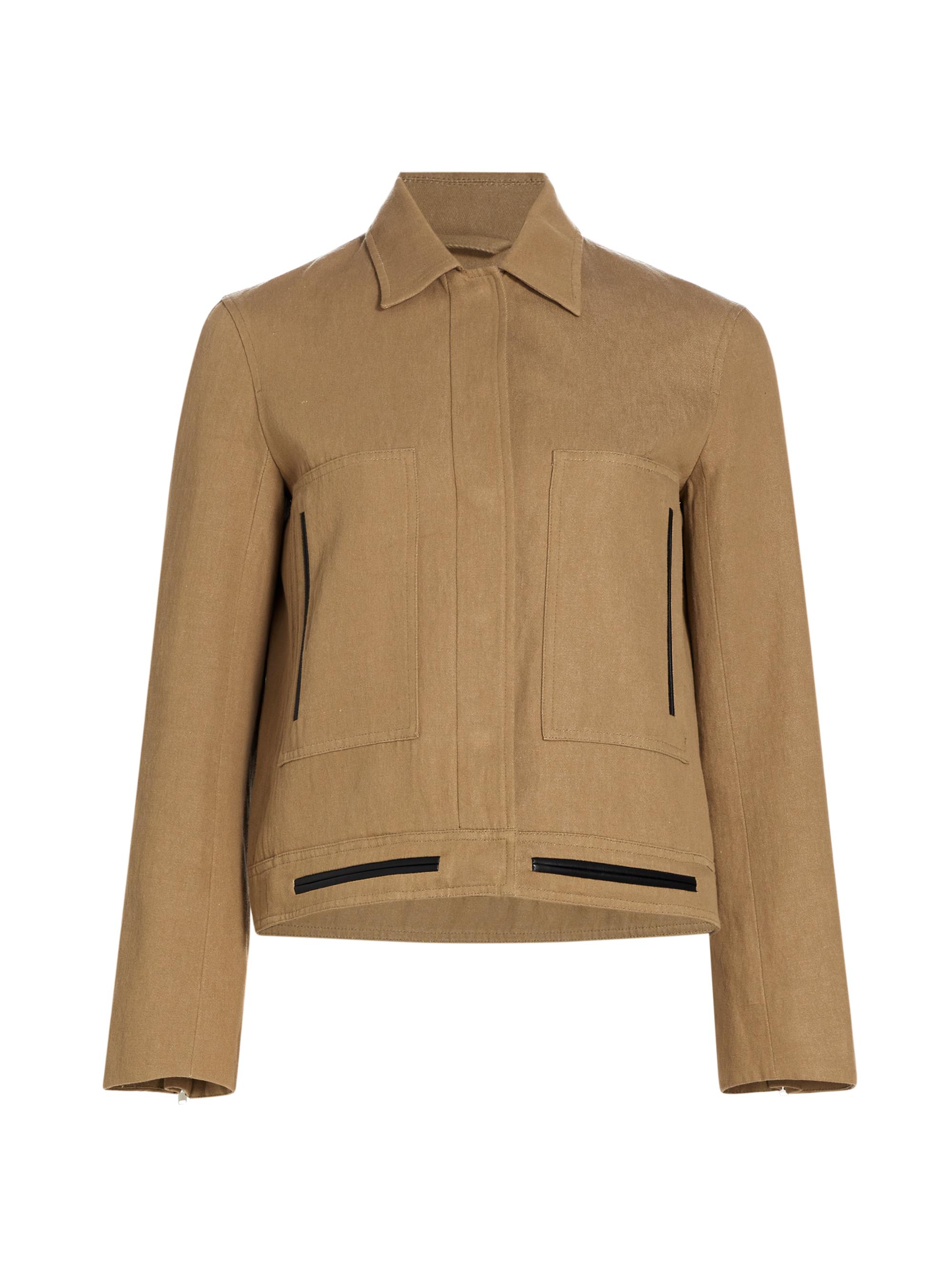 Proenza Schouler Women's Wiley Short Twill Jacket - Hazelnut