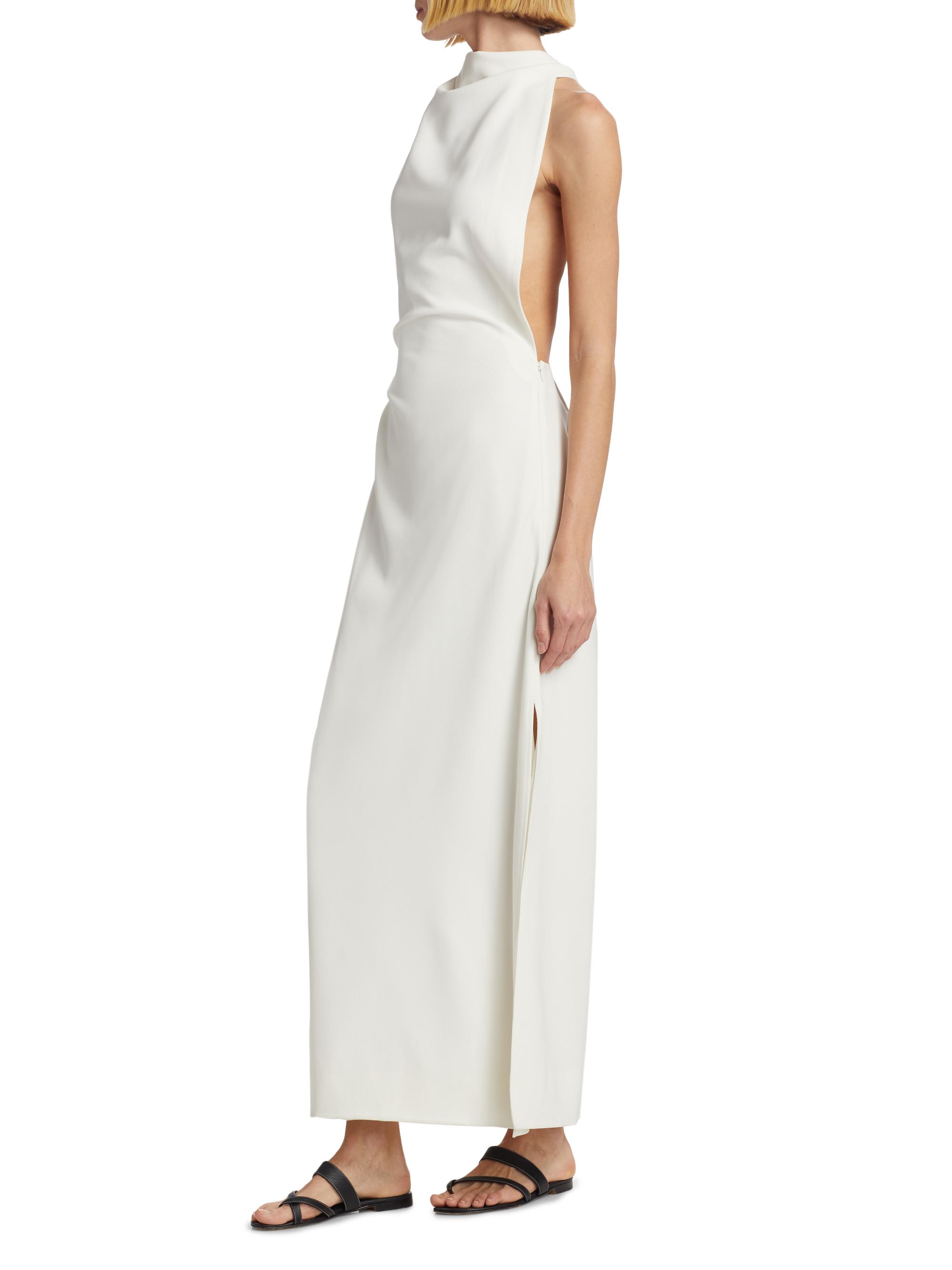proenza schouler beige wrap dress Proenza Schouler White Label Loren Dress