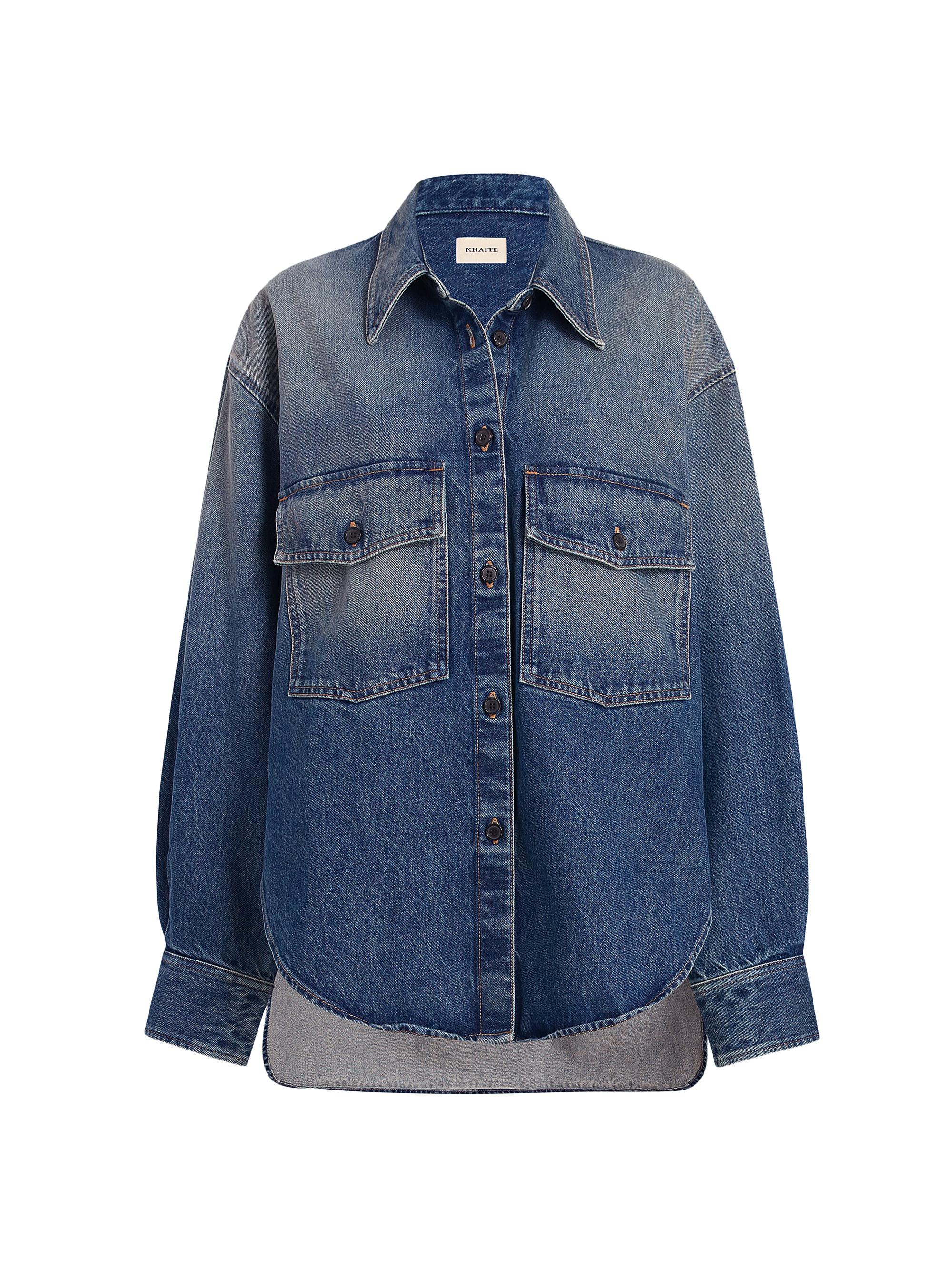 Khaite Women's Mahmet Silk-Blend Shirt - Stinson