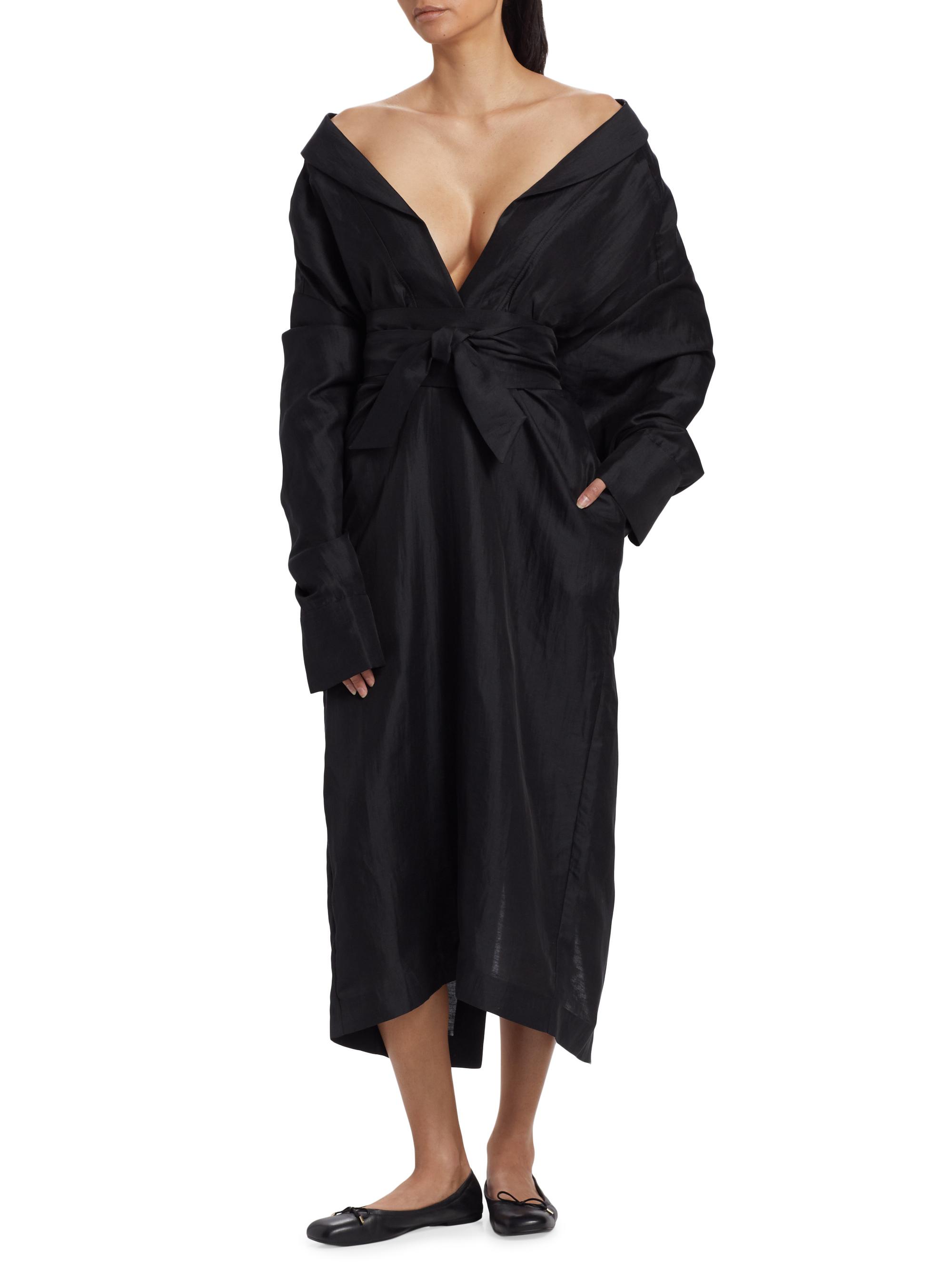 chinese dress ladies Multi-way Tencel Midi Dress