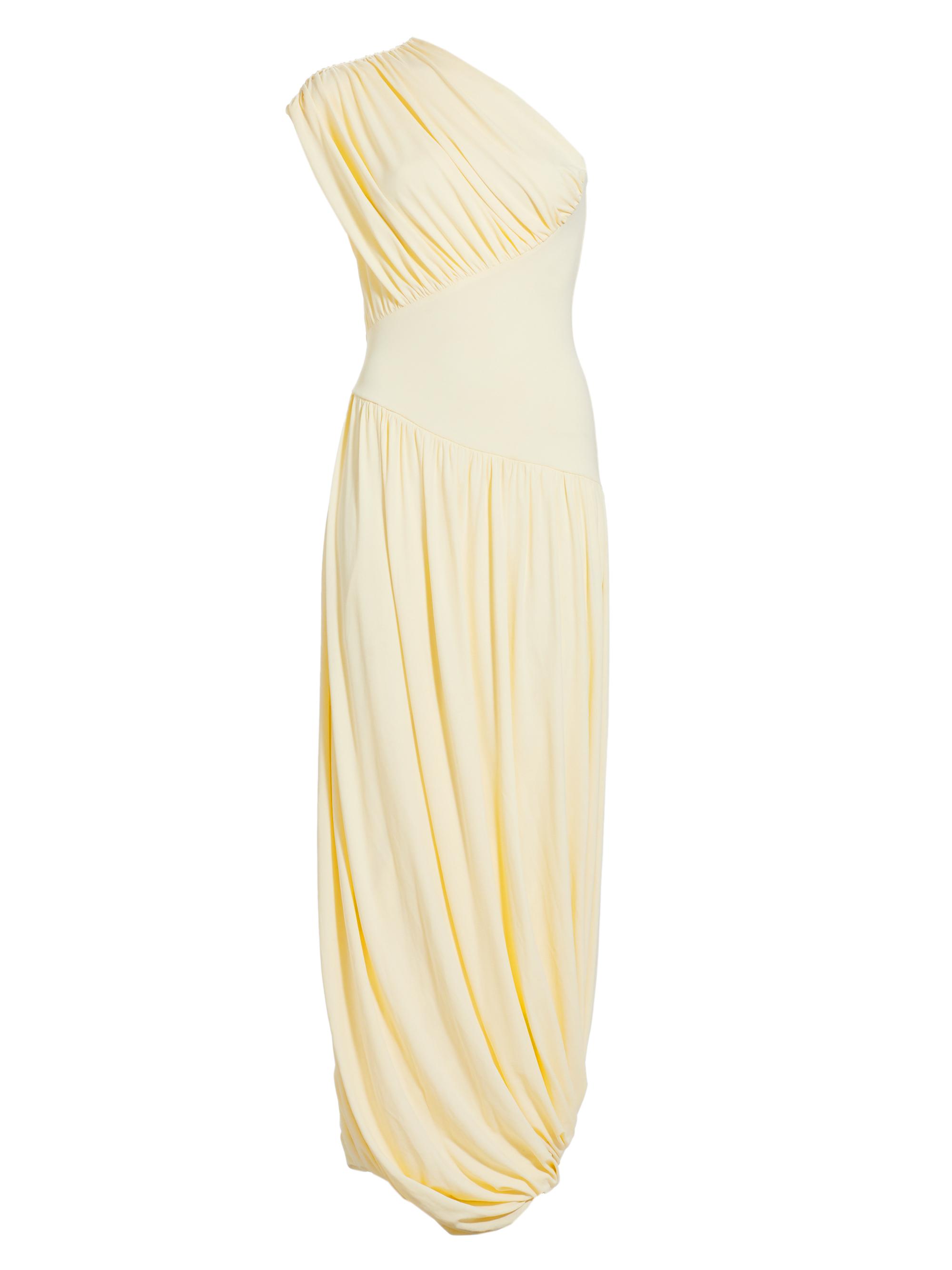 Tove Women's Ugbad Draped Jersey Maxi Dress - Yellow