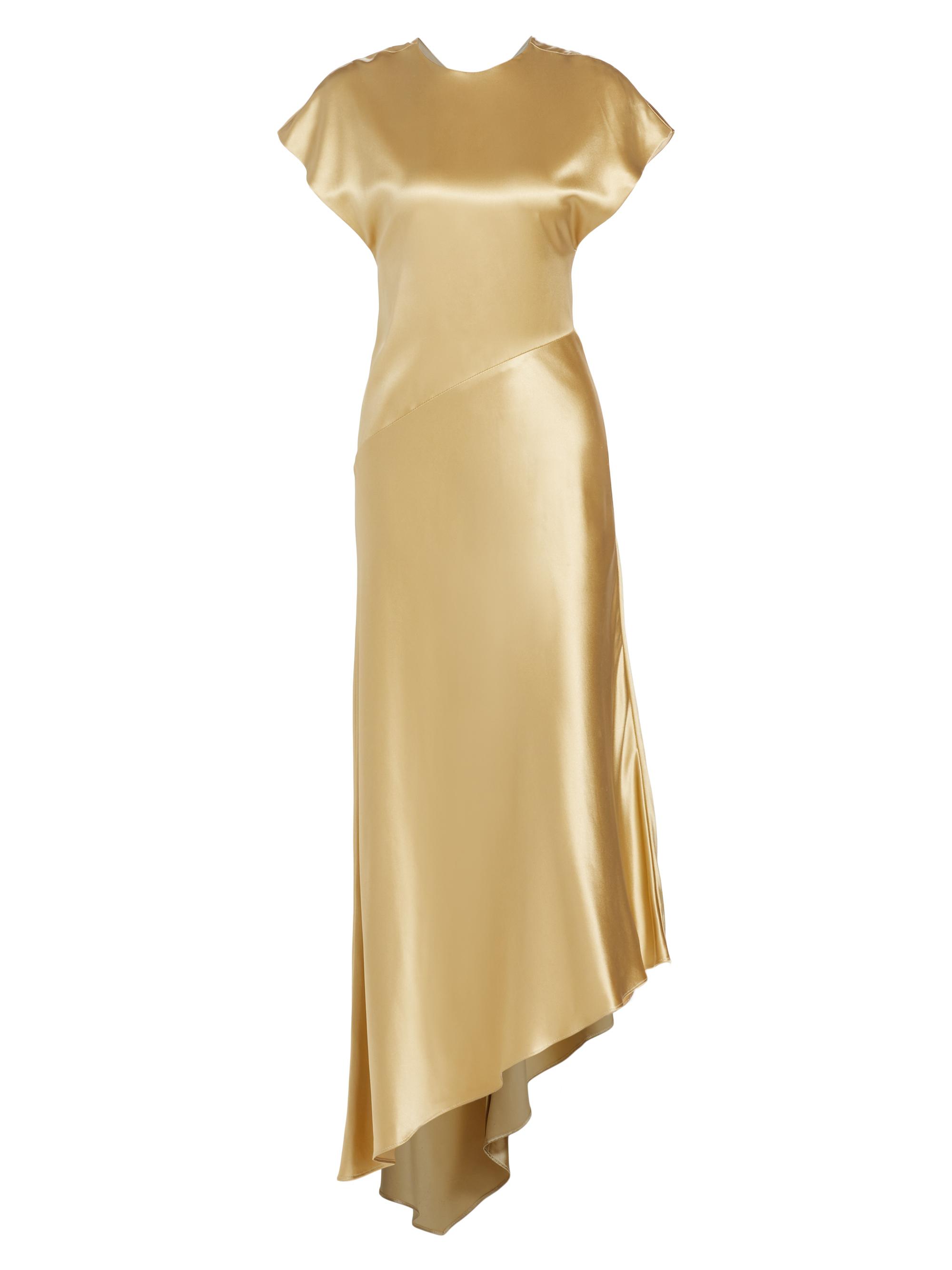 Tove Women's Abney Silk Asymmetric Dress - Gold