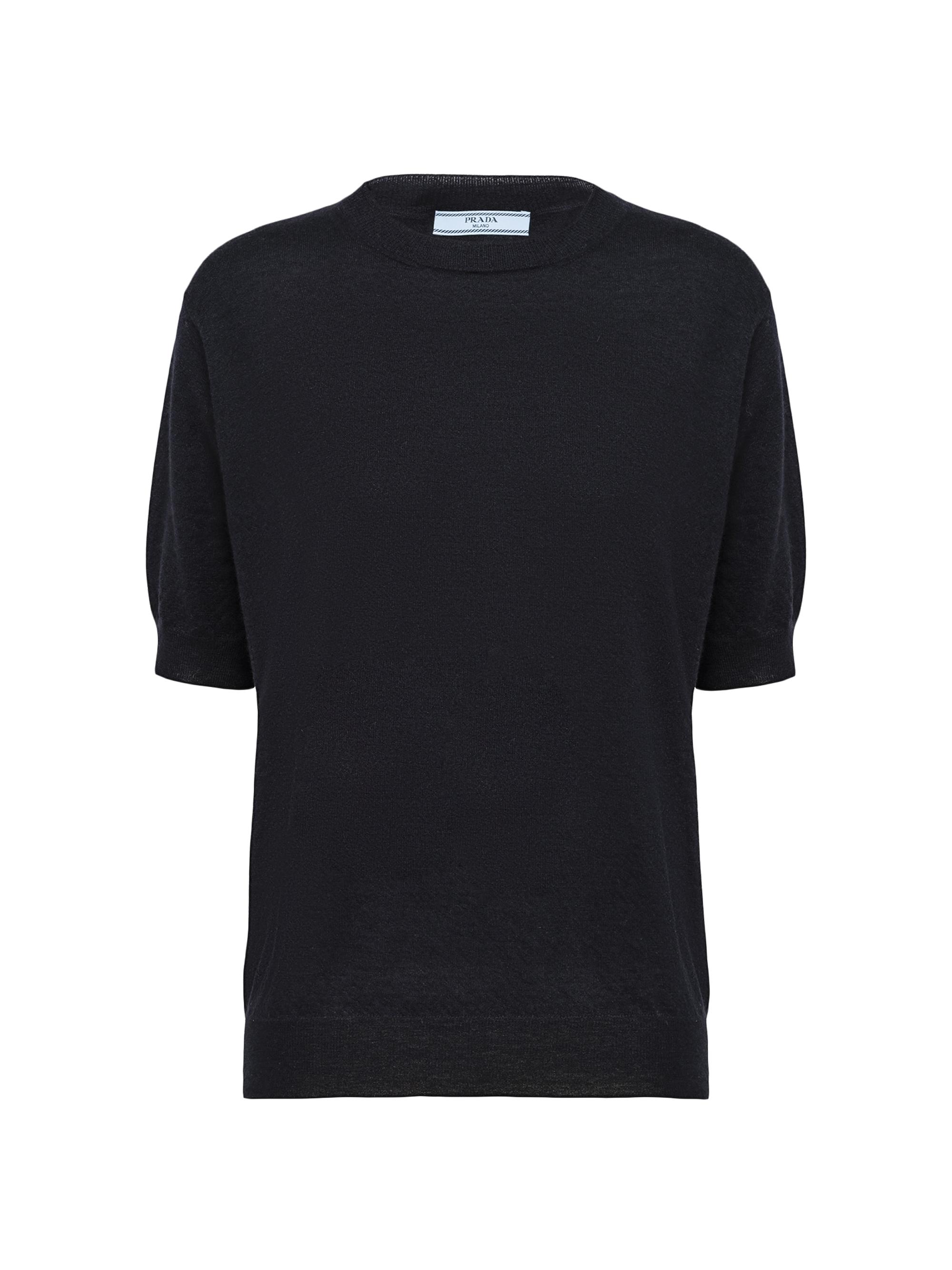 Prada Worsted Wool Crew-Neck Sweater - Blue