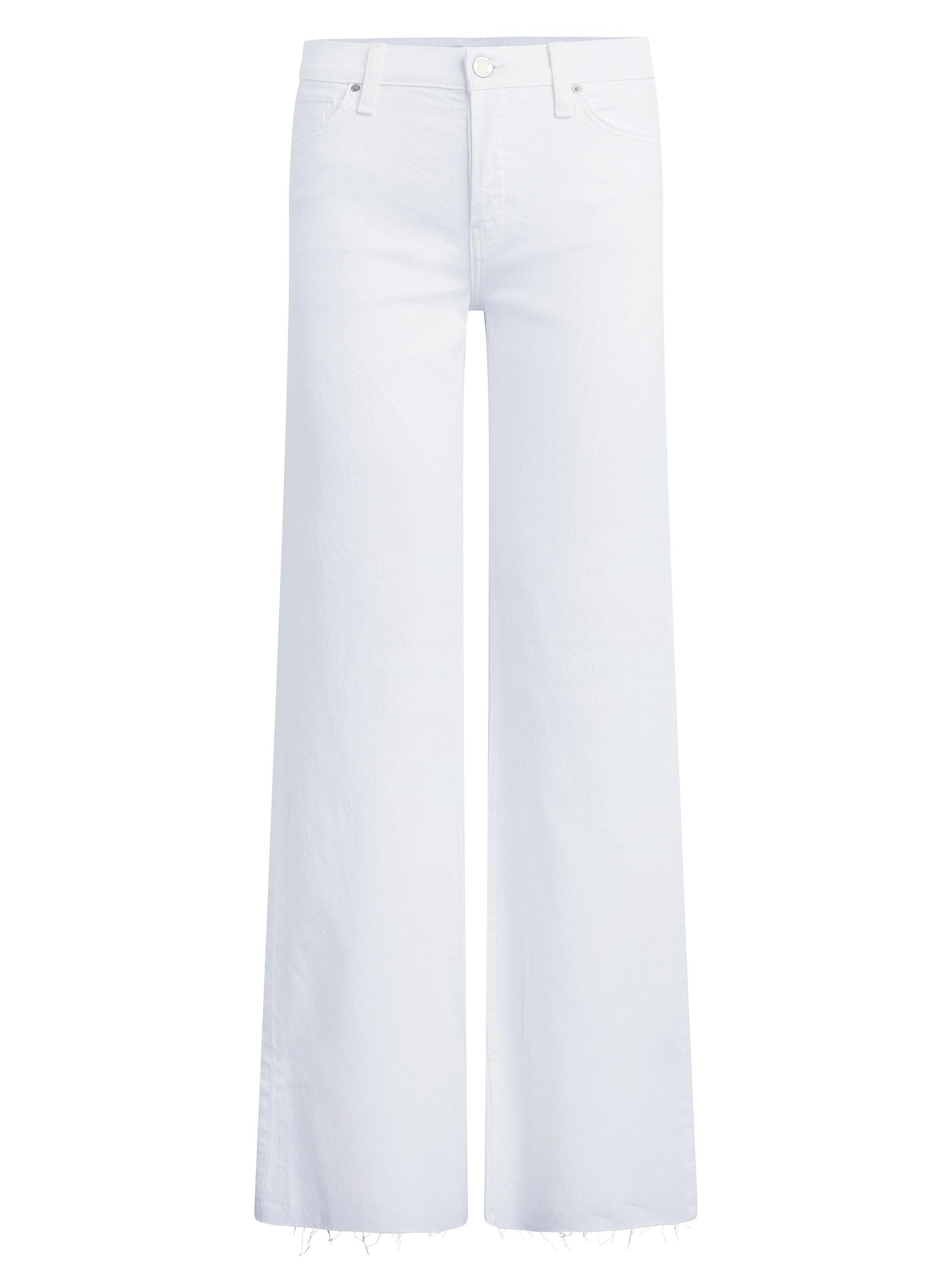 Hudson Jeans Women's Rosie High-Rise Wide-Leg Jeans - White Lily