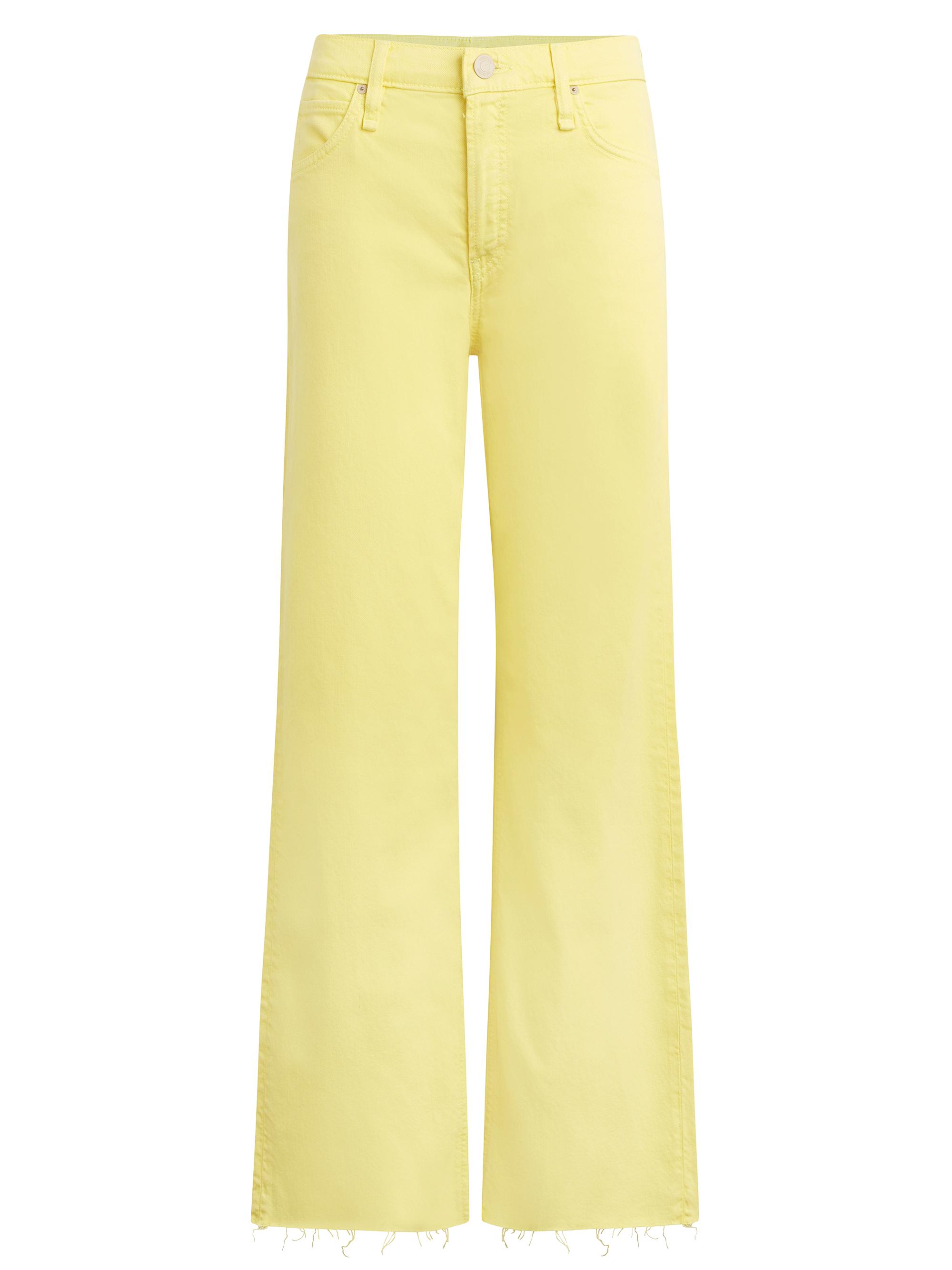 Hudson Jeans Women's Rosie High-Rise Button Fly Wide-Leg Ankle Jeans - Limelight