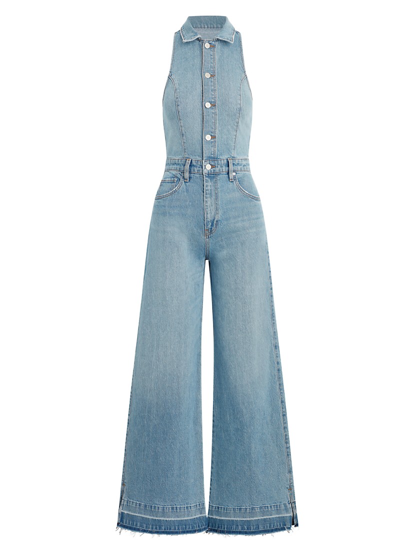 Shop Hudson Jeans Halter Denim Wide-Leg Jumpsuit | Saks Shop Hudson Jeans Halter Denim Wide-Leg Jumpsuit | Saks