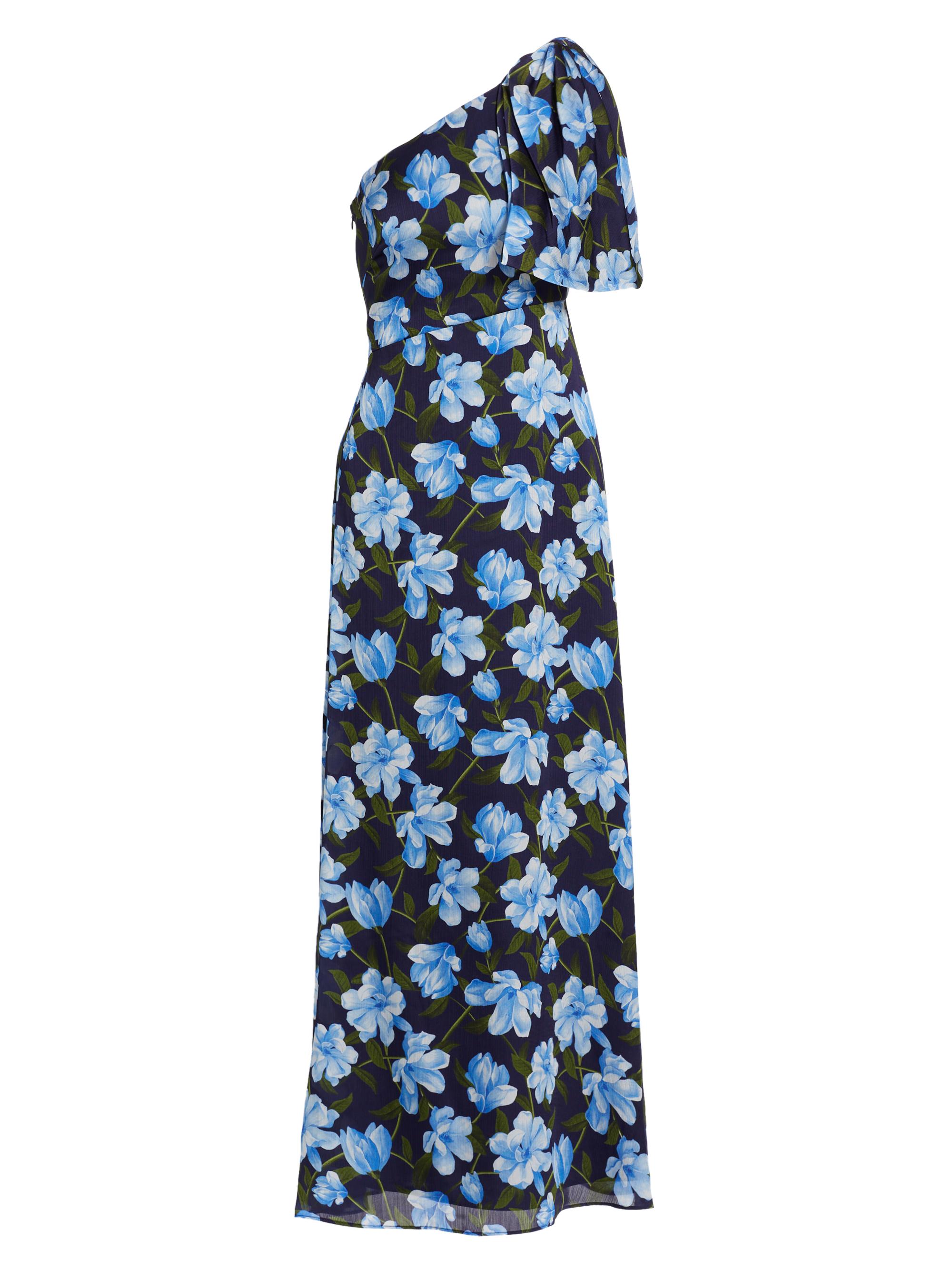 Sachin & Babi Women's Chelsea One-Shoulder Gown - Ocean Blue Magnolia