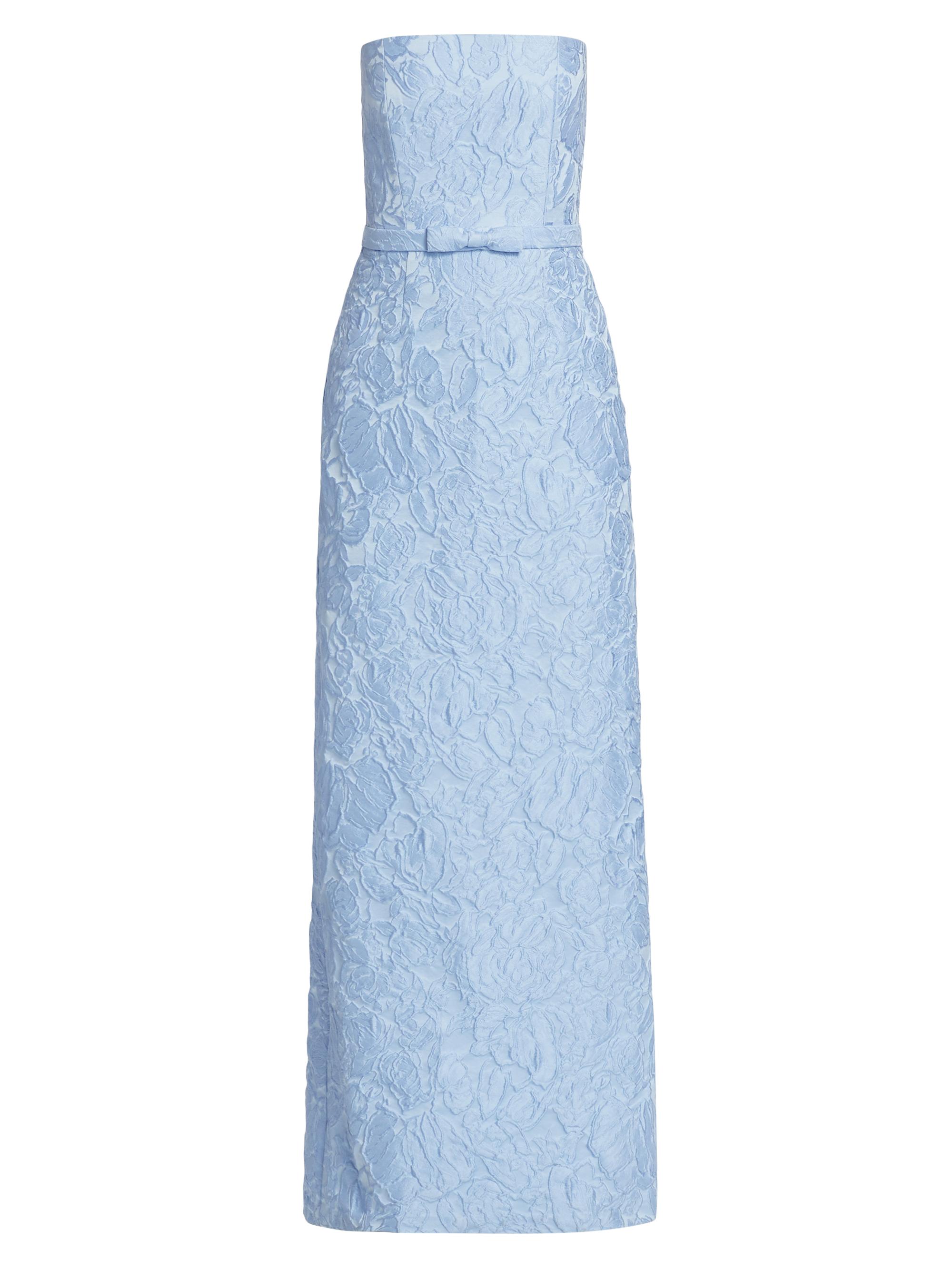 Aidan Mattox Textured Jacqaurd Column Gown | Saks Fifth Avenue