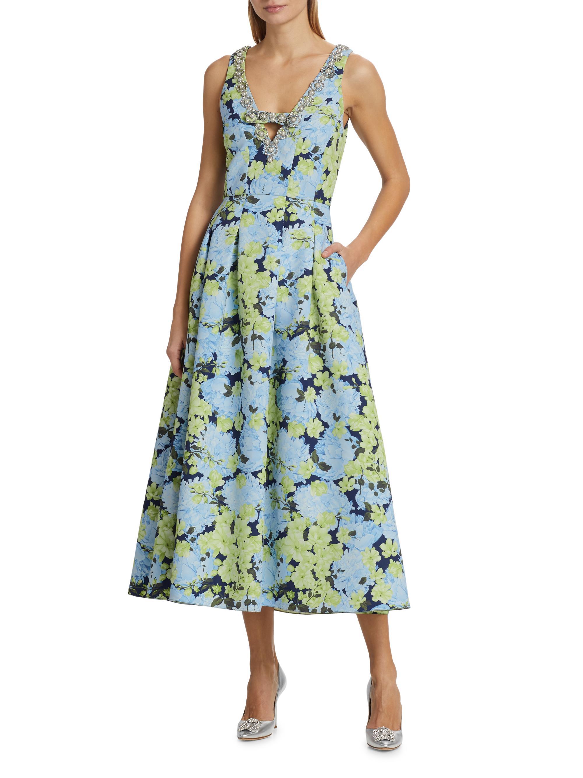 white christmas dresses Stork Club Short Dress - Museum Floral main image 0