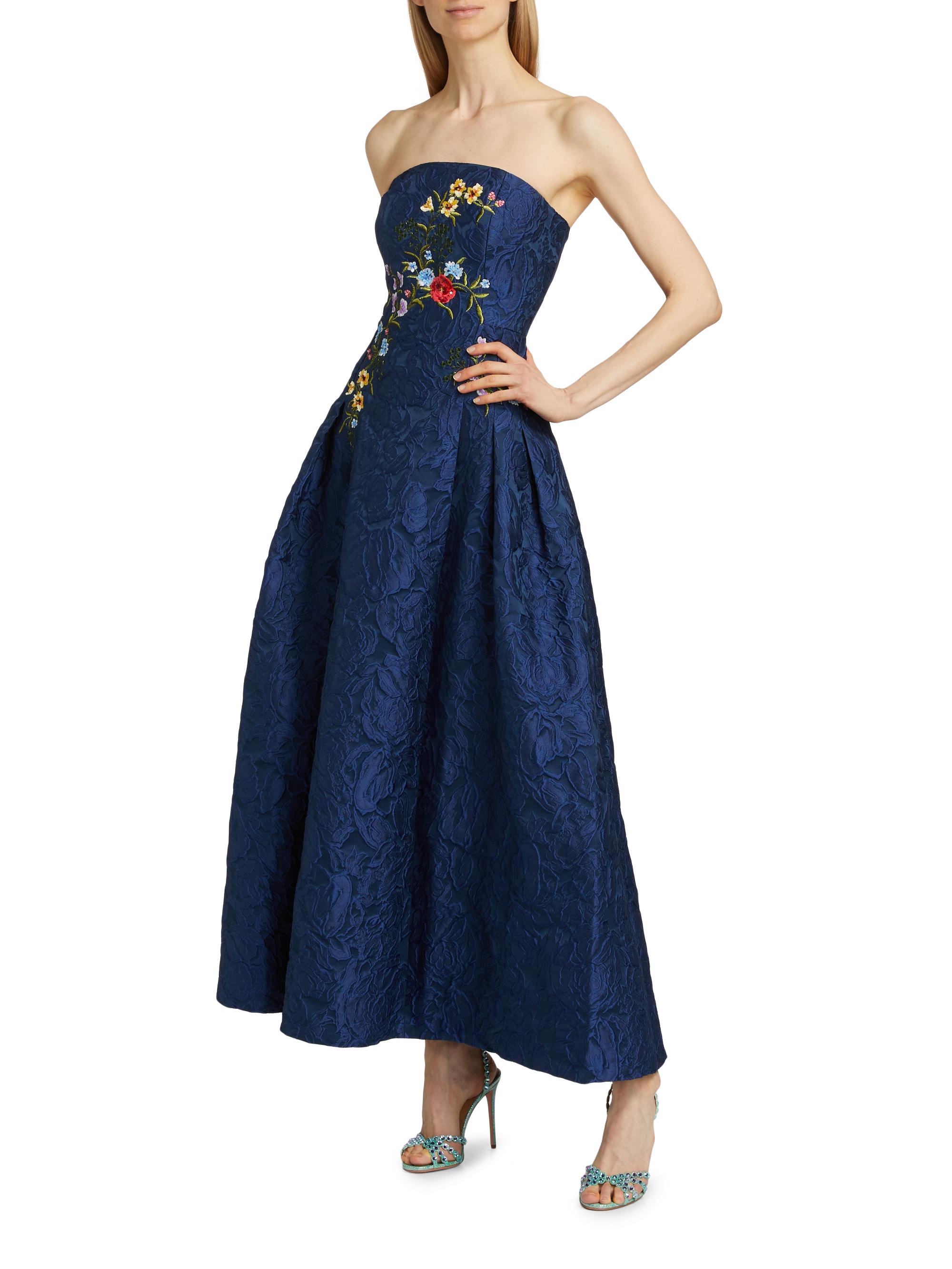 sachin and babi light blue dress Redefine Elegance with this Mustard Floral Woven With Sequins Embroide
