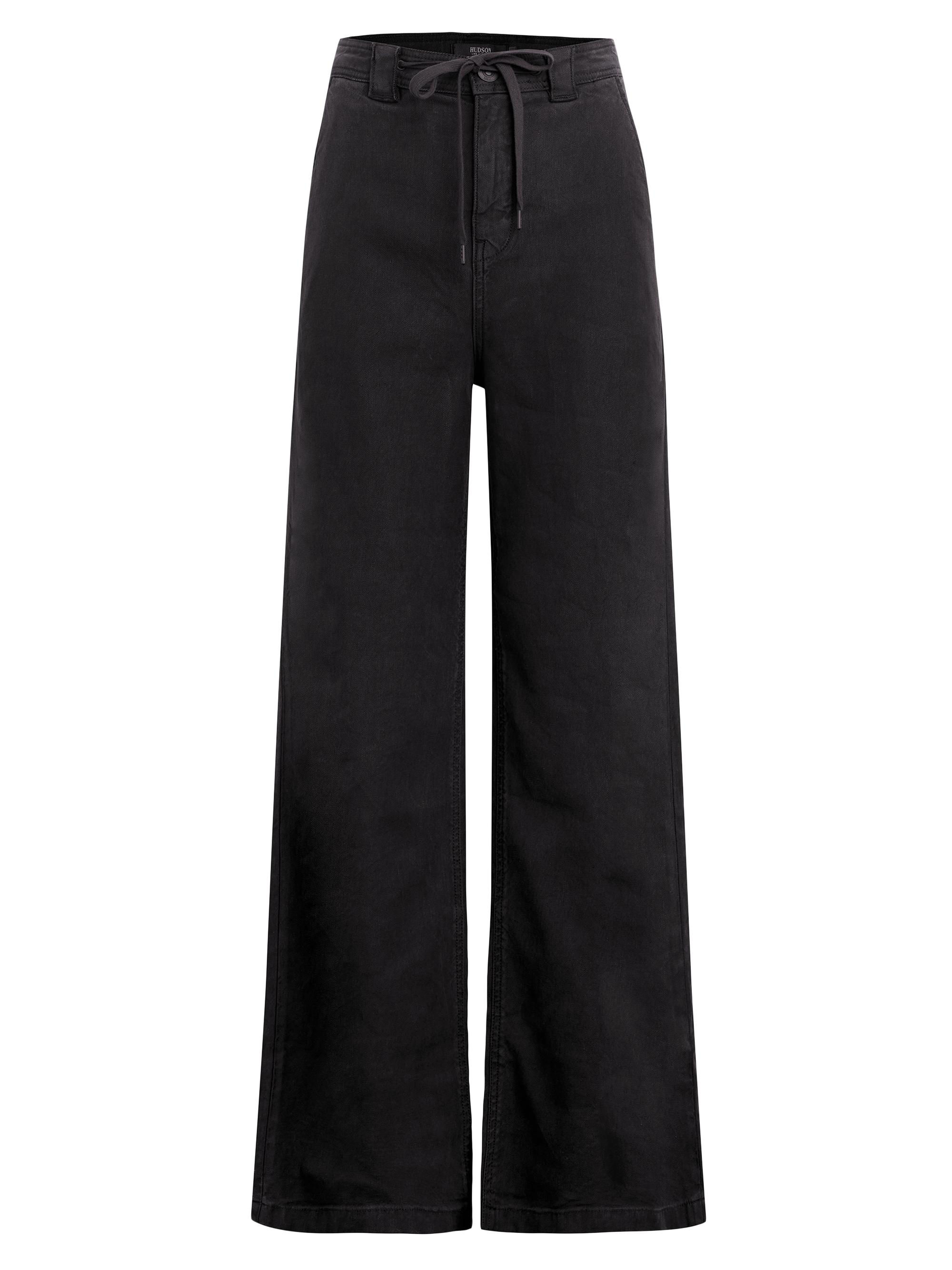Hudson Jeans Women's Drawstring Wide-Leg Pants - Black