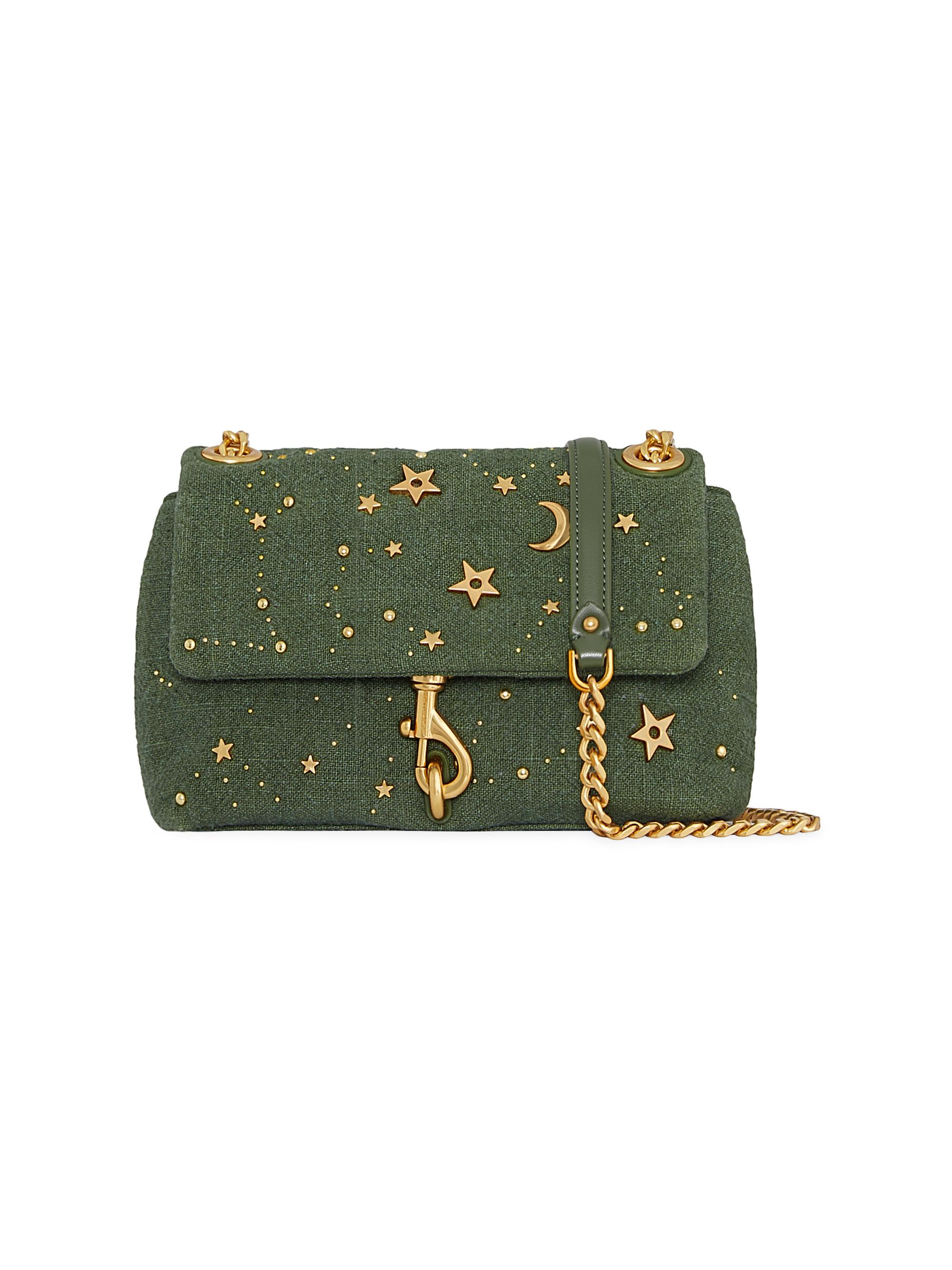 Rebecca Minkoff Women's Edie Celestial-Studded Crossbody Bag - Sage