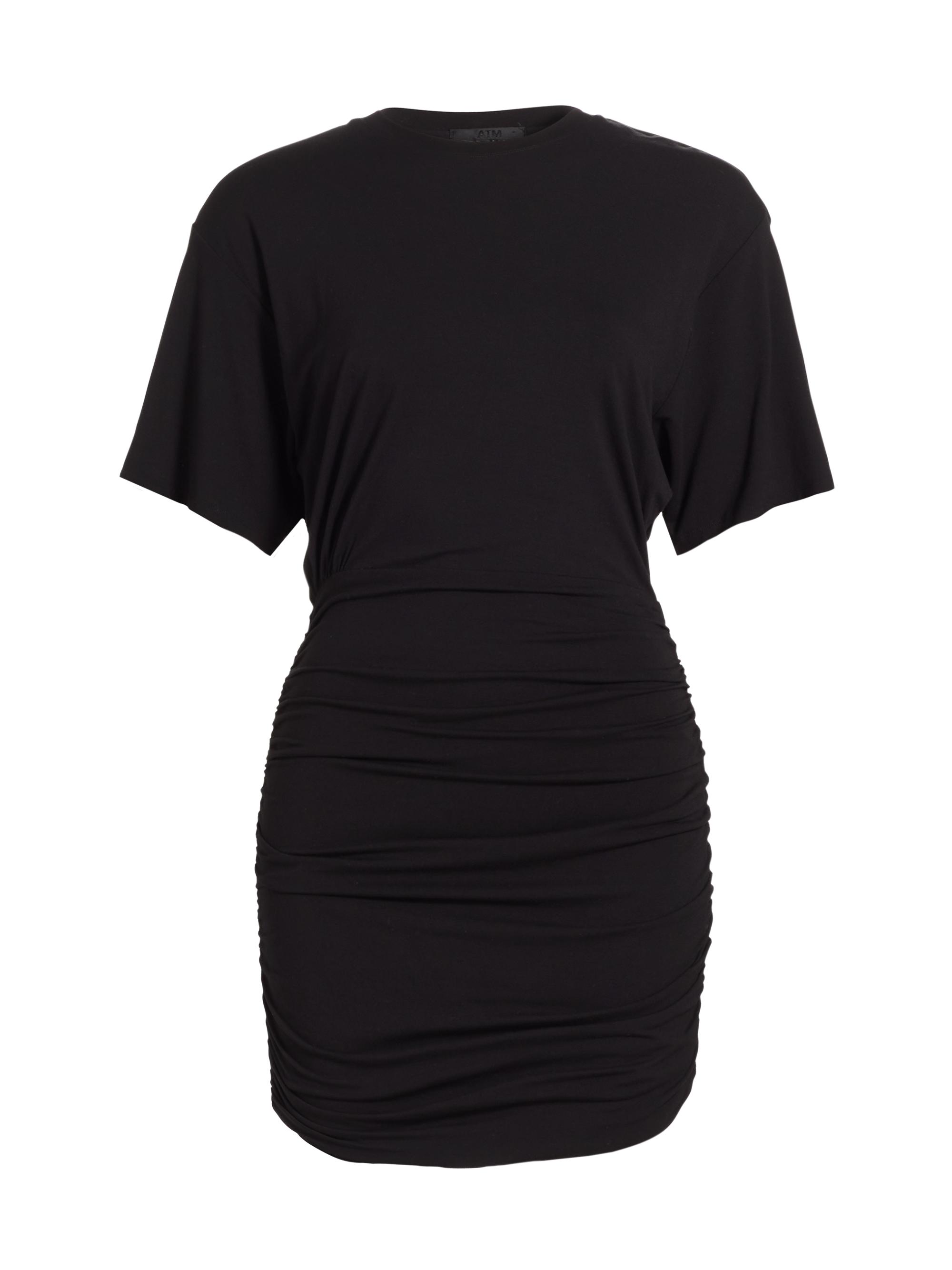 ATM Anthony Thomas Melillo Women's Ruched Matte Jersey Minidress - Black