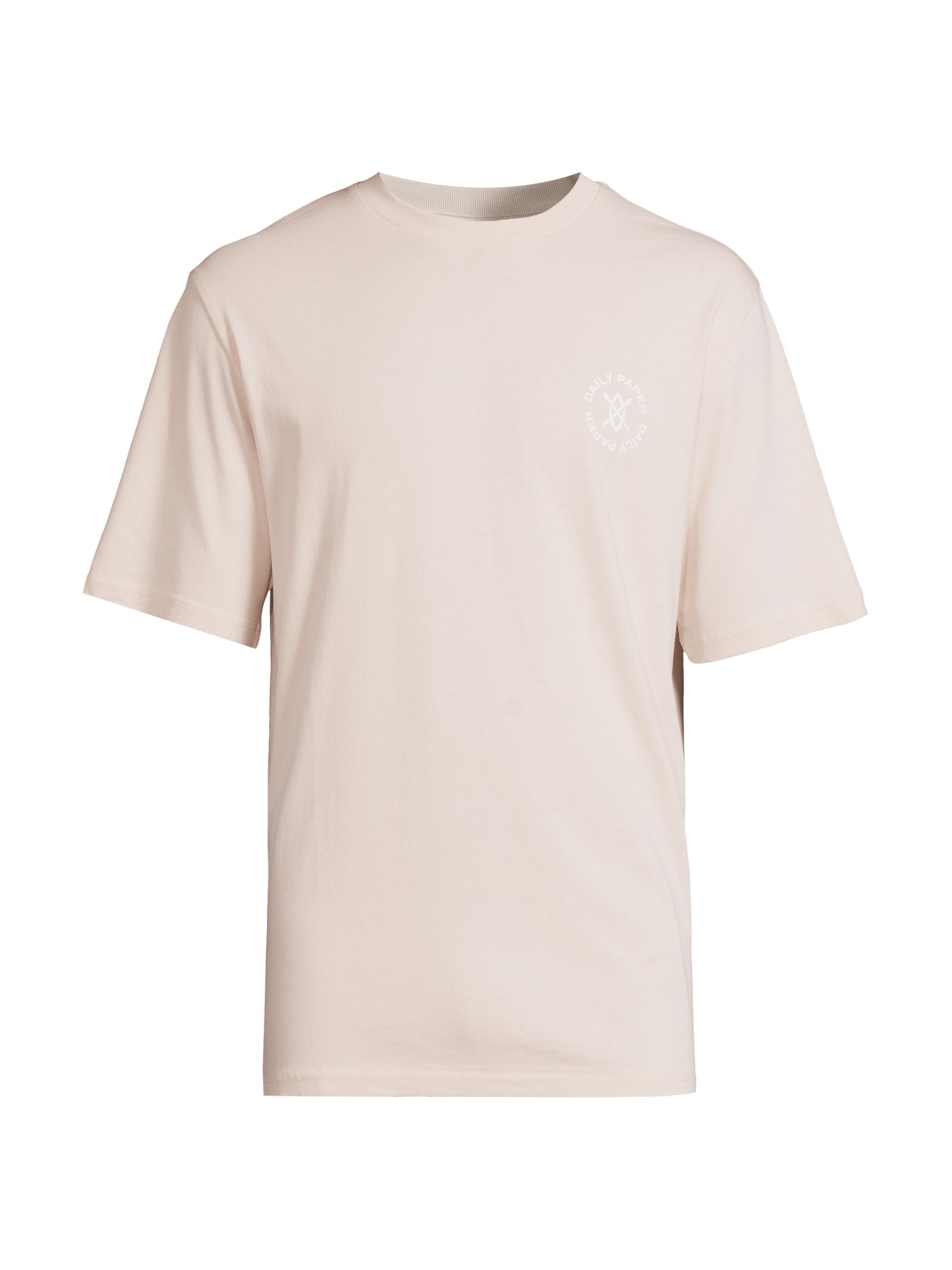 Daily Paper Men's Circle Cotton Short-Sleeve T-Shirt - Moonstruck Beige