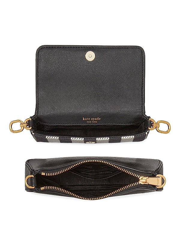 Shop kate spade new york Double Up Gingham Leather Crossbody Shop kate spade new york Double Up Gingham Leather Crossbody