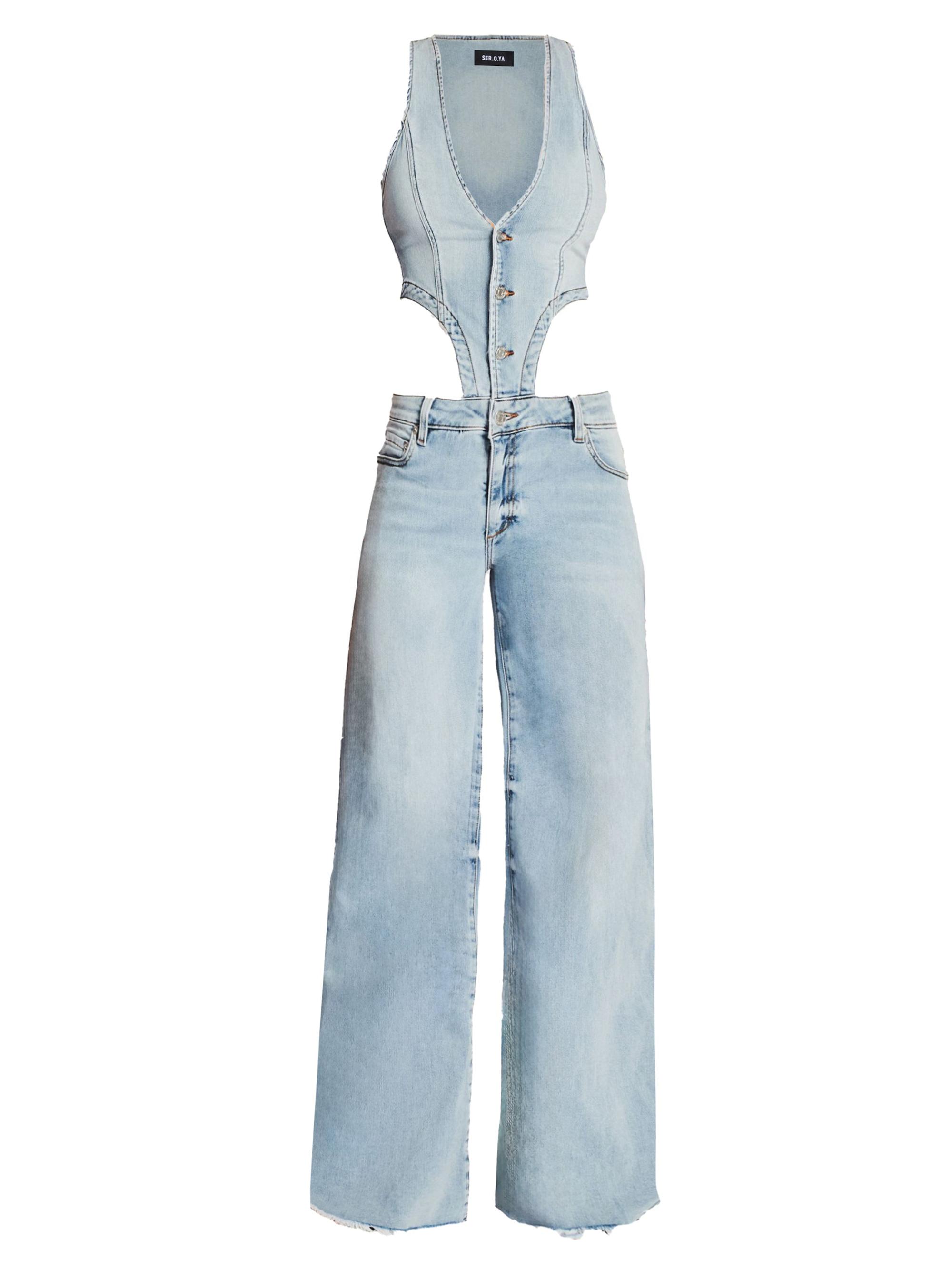 Ser.o.ya Women's Dallas Denim Jumpsuit - Coastline