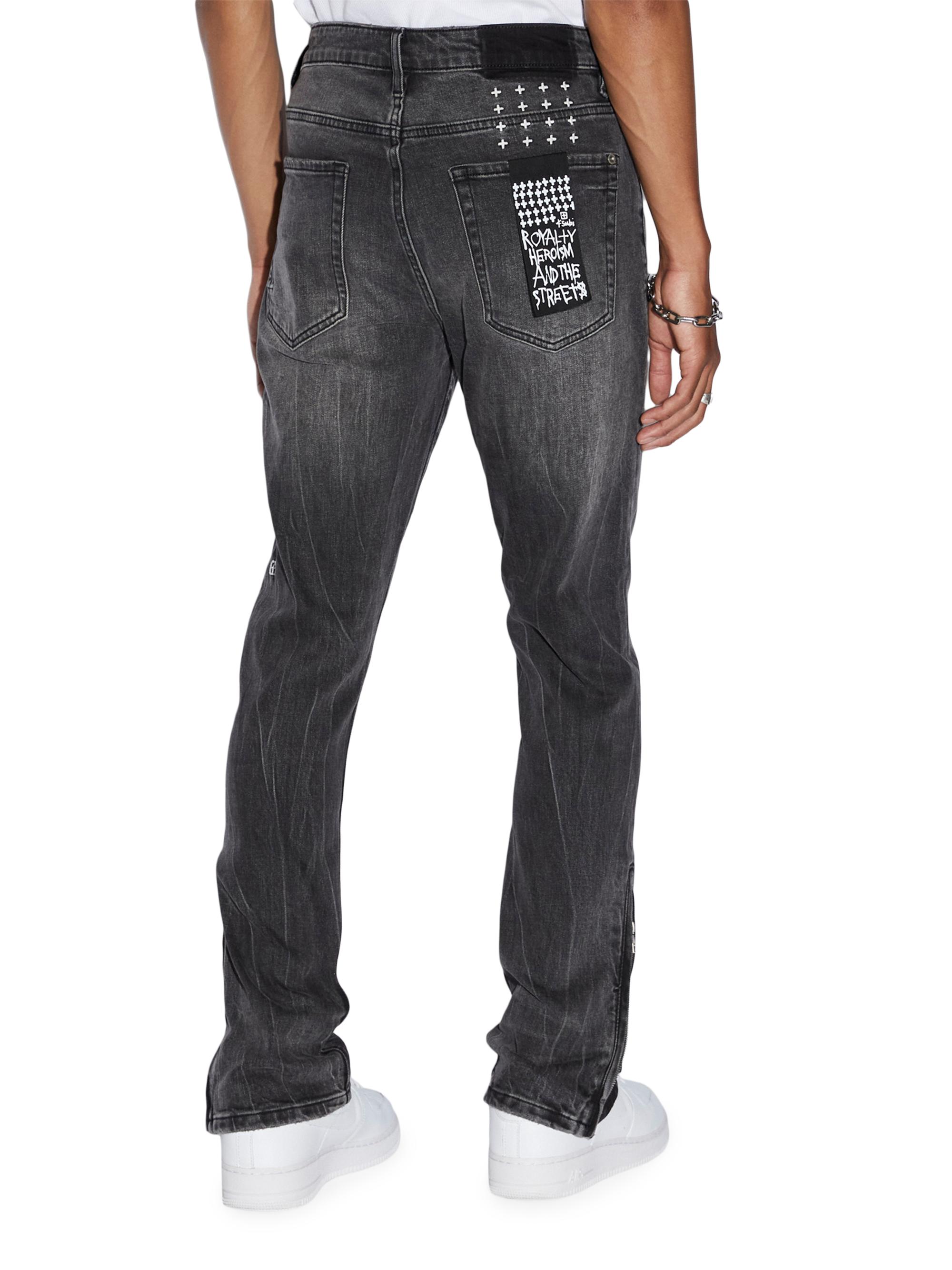 『HAMI VEN 6337 BLACK×SILVER』 Ksubi Van Winkle Chamber Zip Hem Jeans | Saks Fifth Avenue