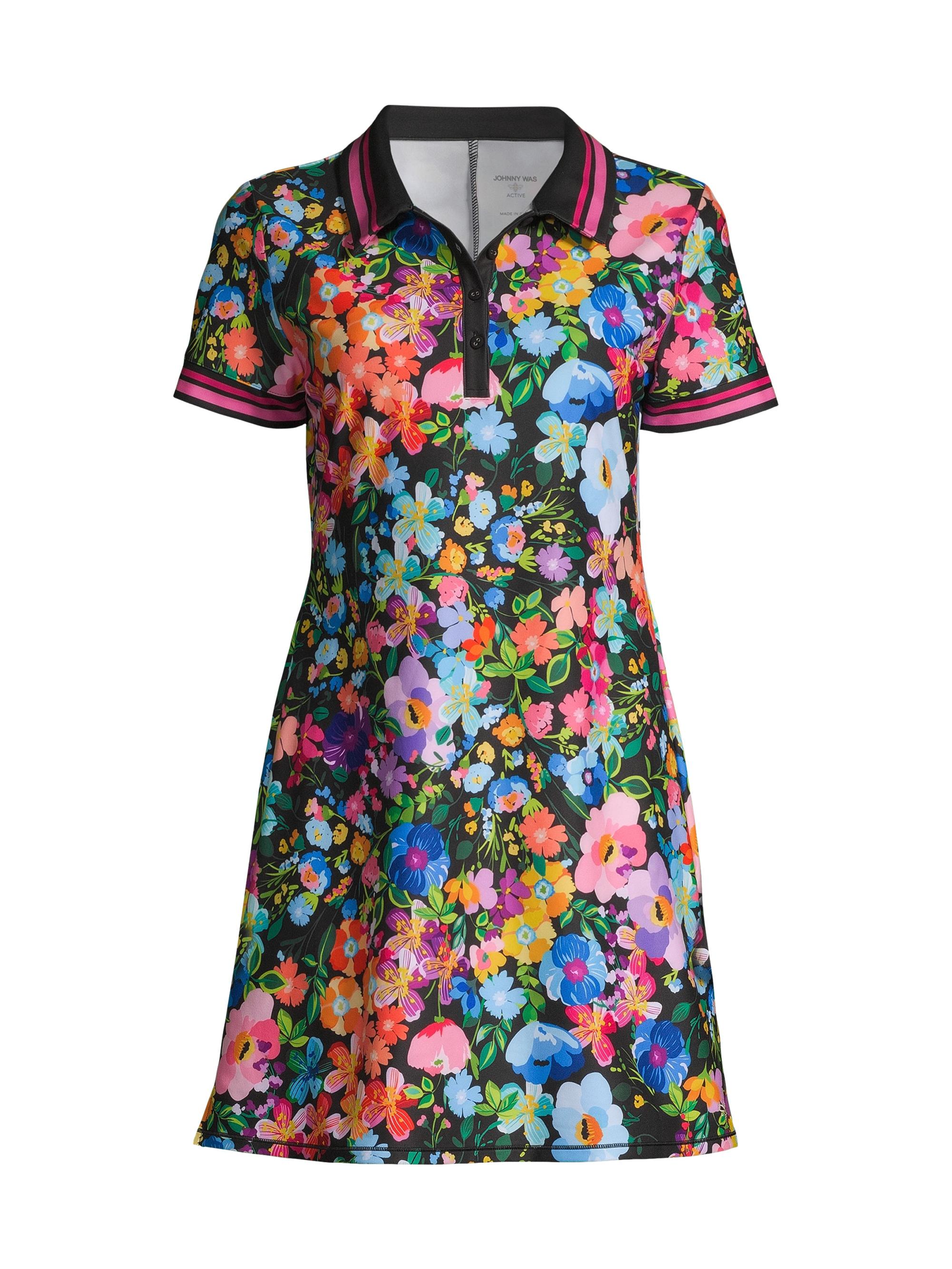 Johnny Was Women's Wild Bloom Floral Polo-Style Minidress