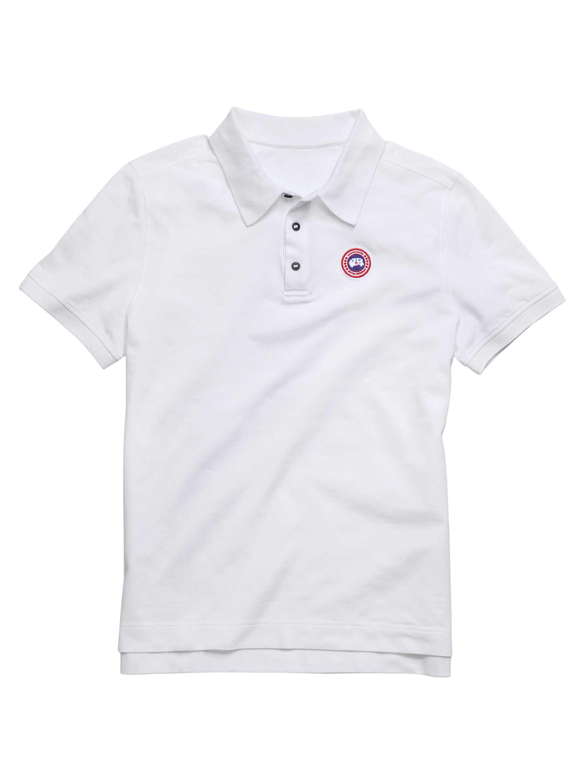 Canada Goose Men's Beckley Cotton Pique Polo Shirt - White