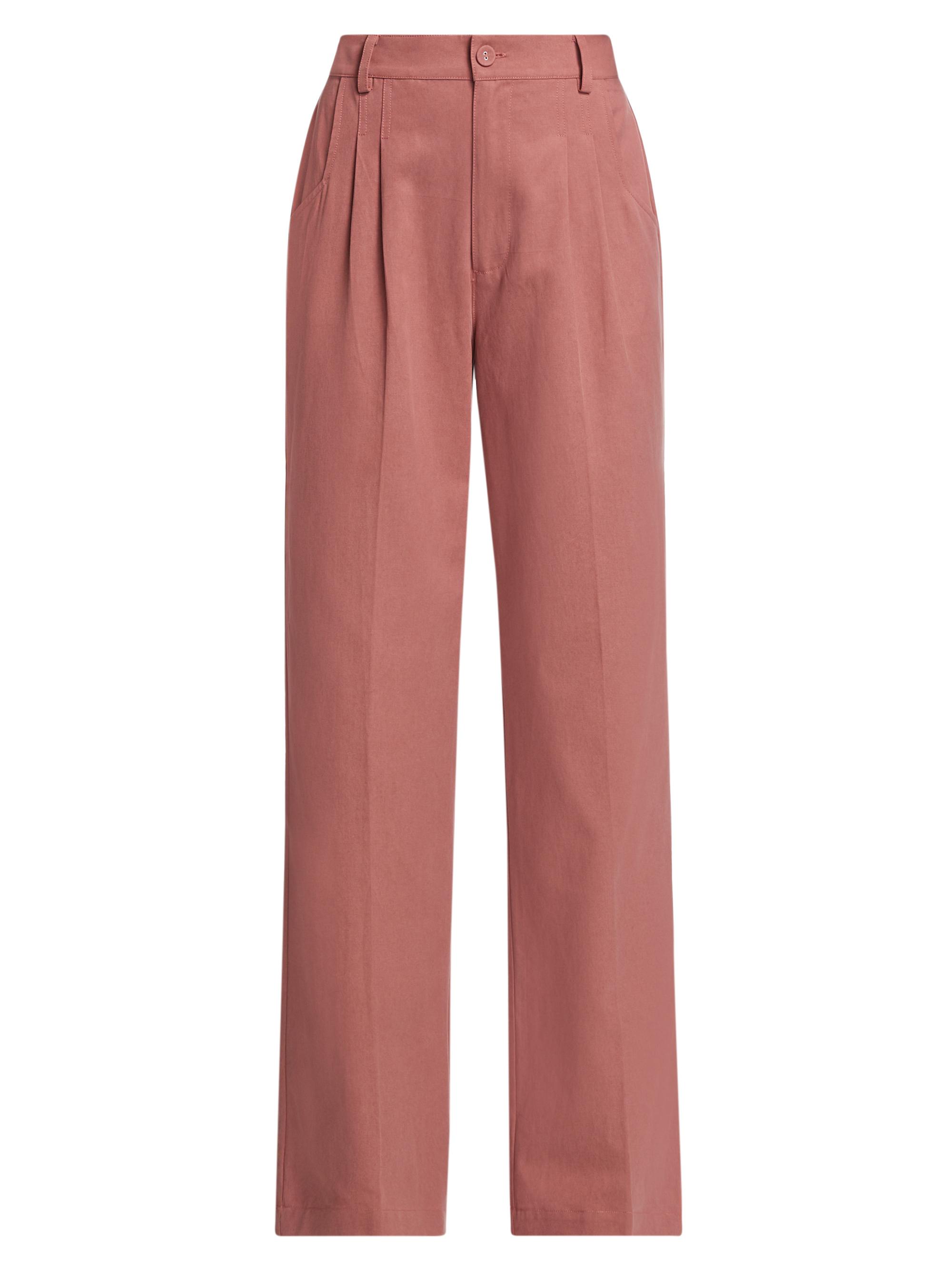 Paige Women's Merano High-Rise Wide-Leg Pants - Desert Dusk