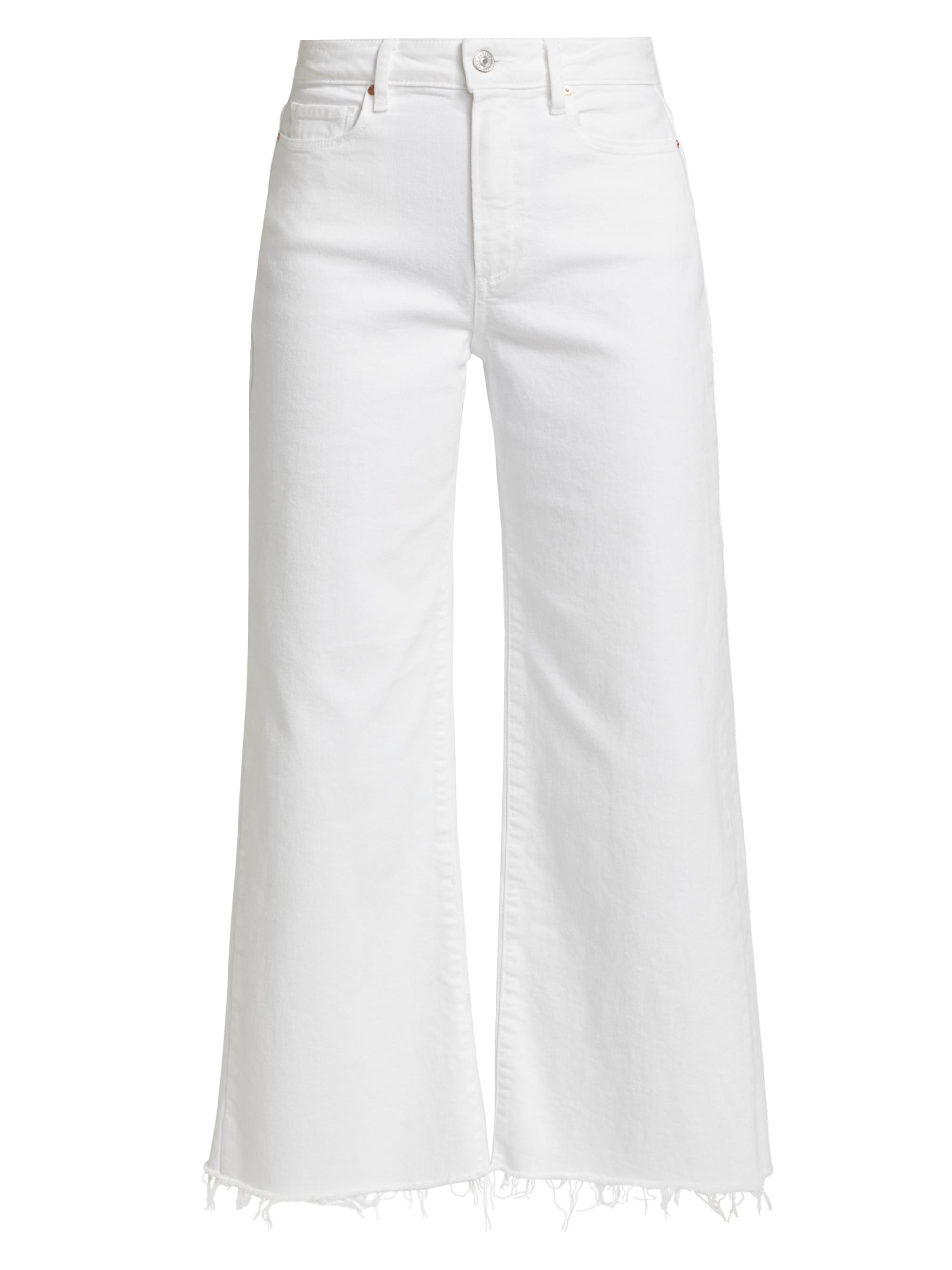 Paige Women's Anessa Straight-Leg Crop Jeans - Crisp White