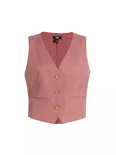 SEMI-SHEER SHIRT WITH PATCH POCKETS - Pink