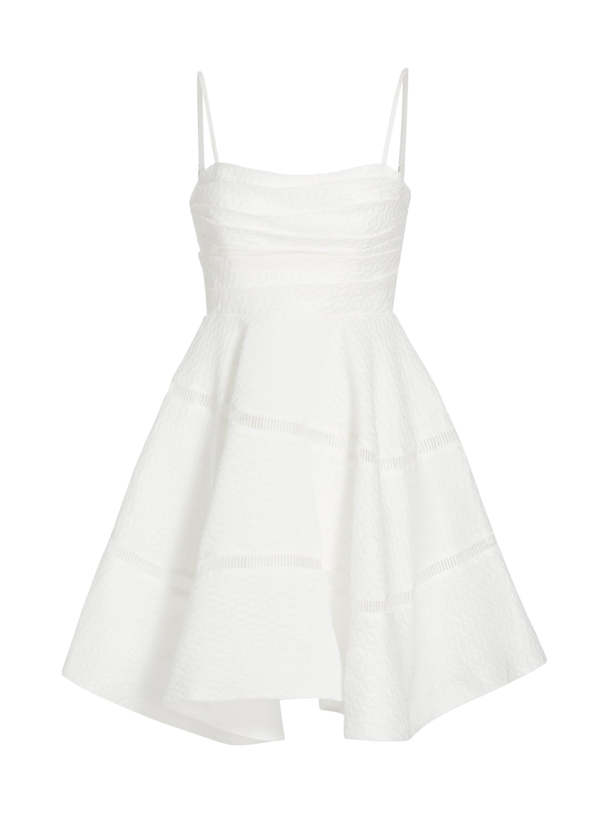 Aje Women's Cinque Jacquard Linen-Blend Fit & Flare Minidress -