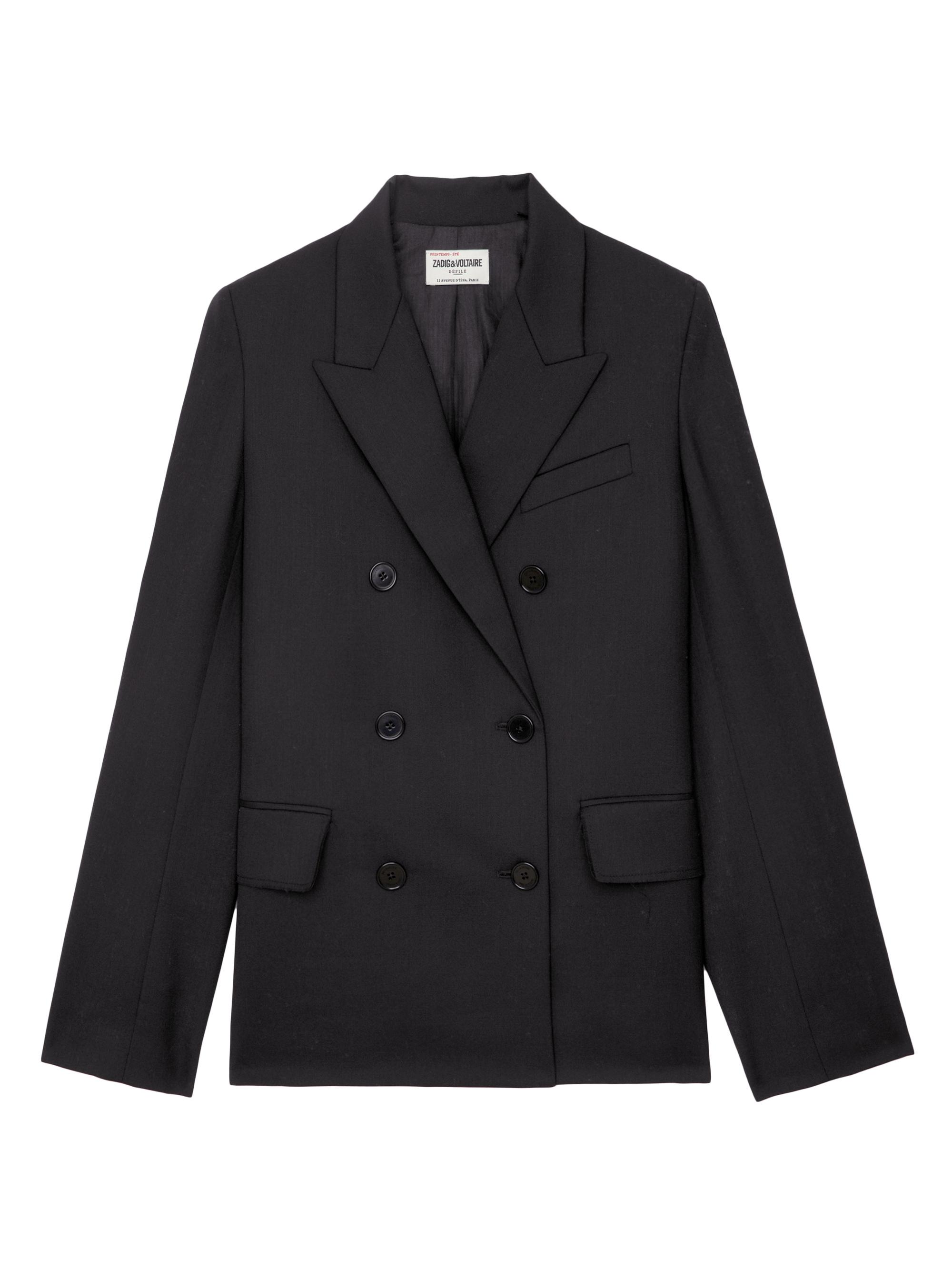 Zadig & Voltaire Women's Vaena Double-Breasted Blazer - Noir