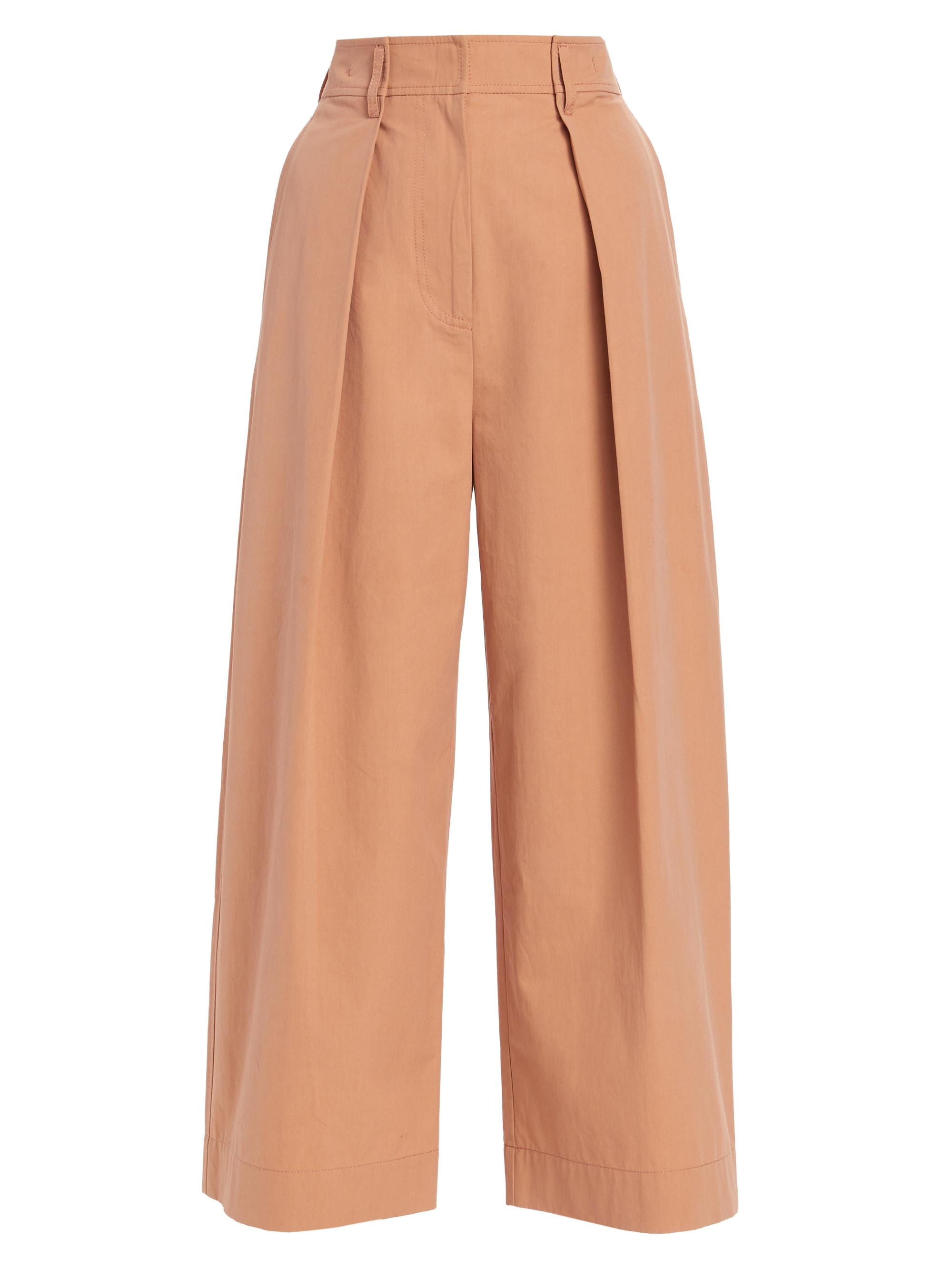 Ulla Johnson Women's Emery Cotton High-Rise Wide-Leg Pants - Sedona