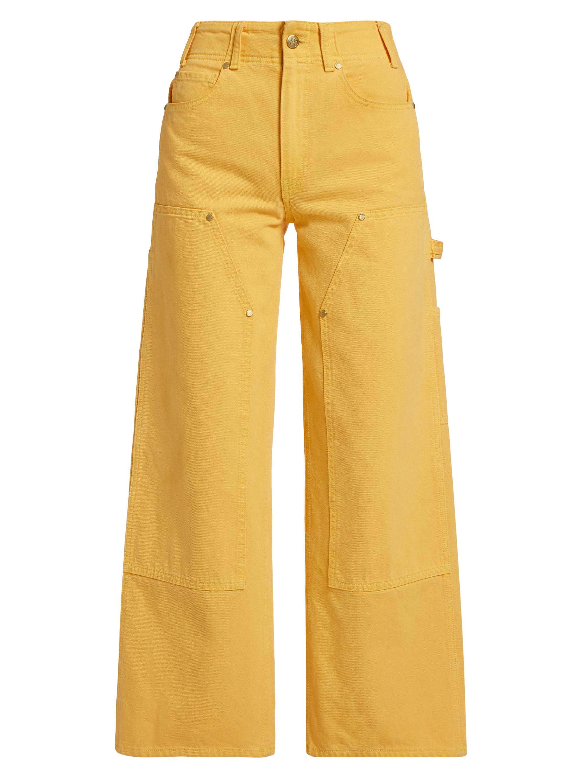 Ulla Johnson Women's Olympia Wide-Leg Carpenter Jeans - Dandelion Wash