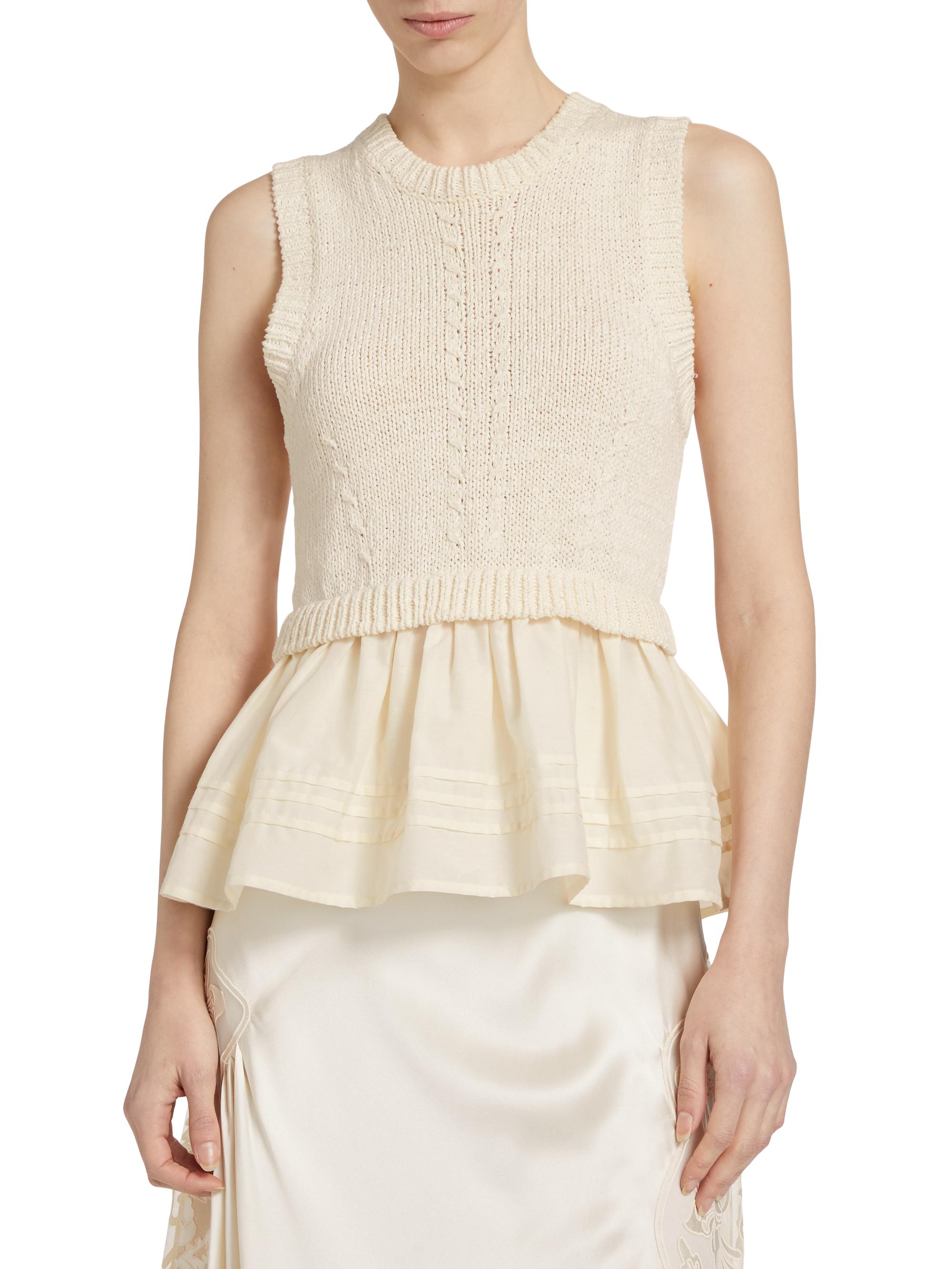 【Lia】EDDA TOP Edda Top - Noir Black Cotton Sleeveless Top - Ulla Johnson