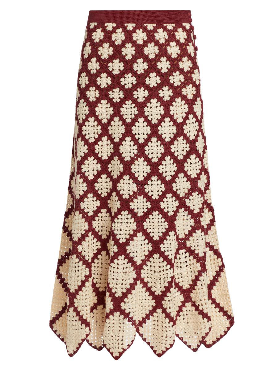 スカート SPORTMAX ECUADOR CROCHET COTTON MIDI SKIRT Sportmax Ecuador Crochet Cotton Midi Skirt | ShopSimon