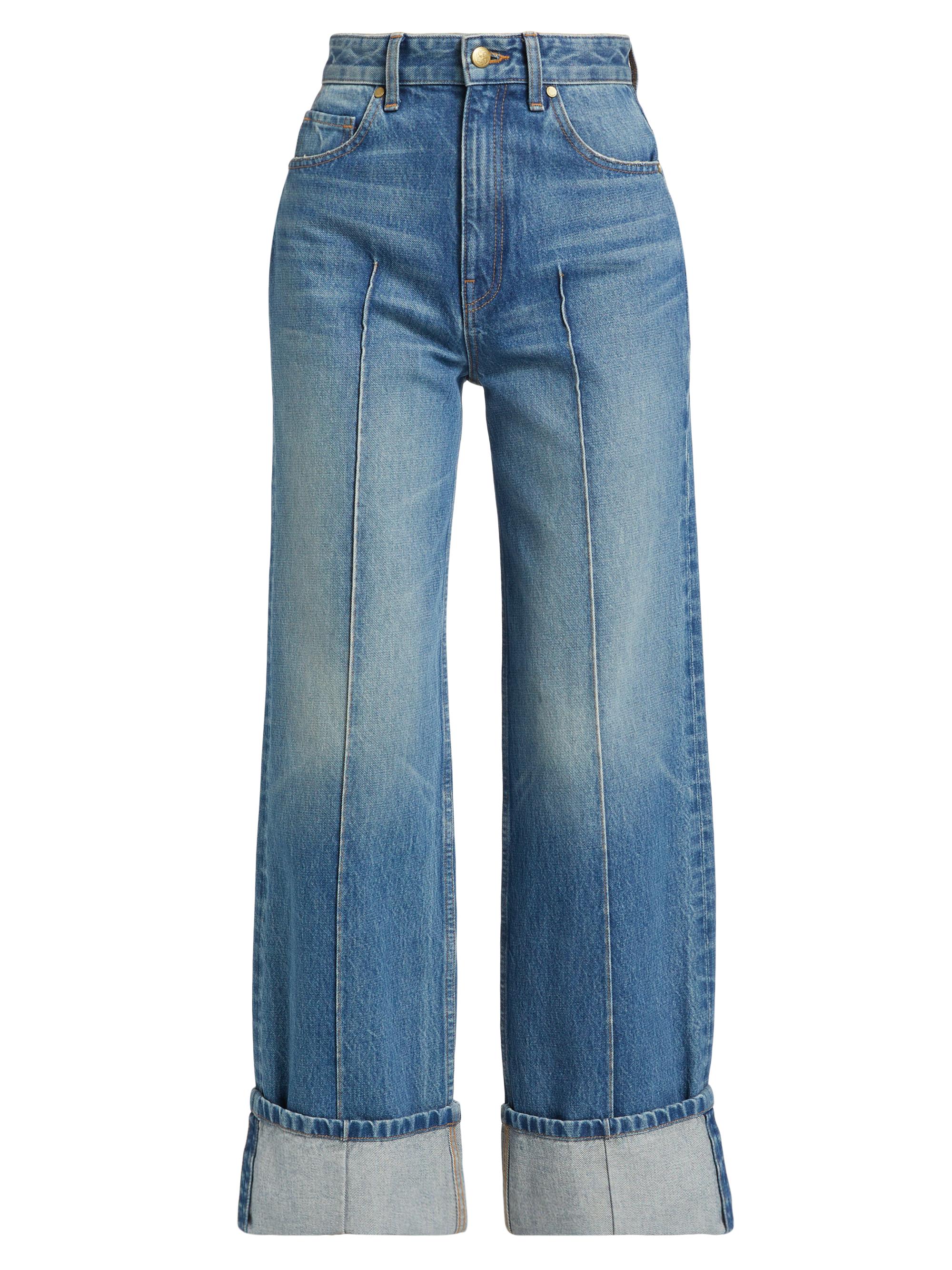 Ulla Johnson The Genevieve High-Rise Wide-Leg Jeans Saks Fifth