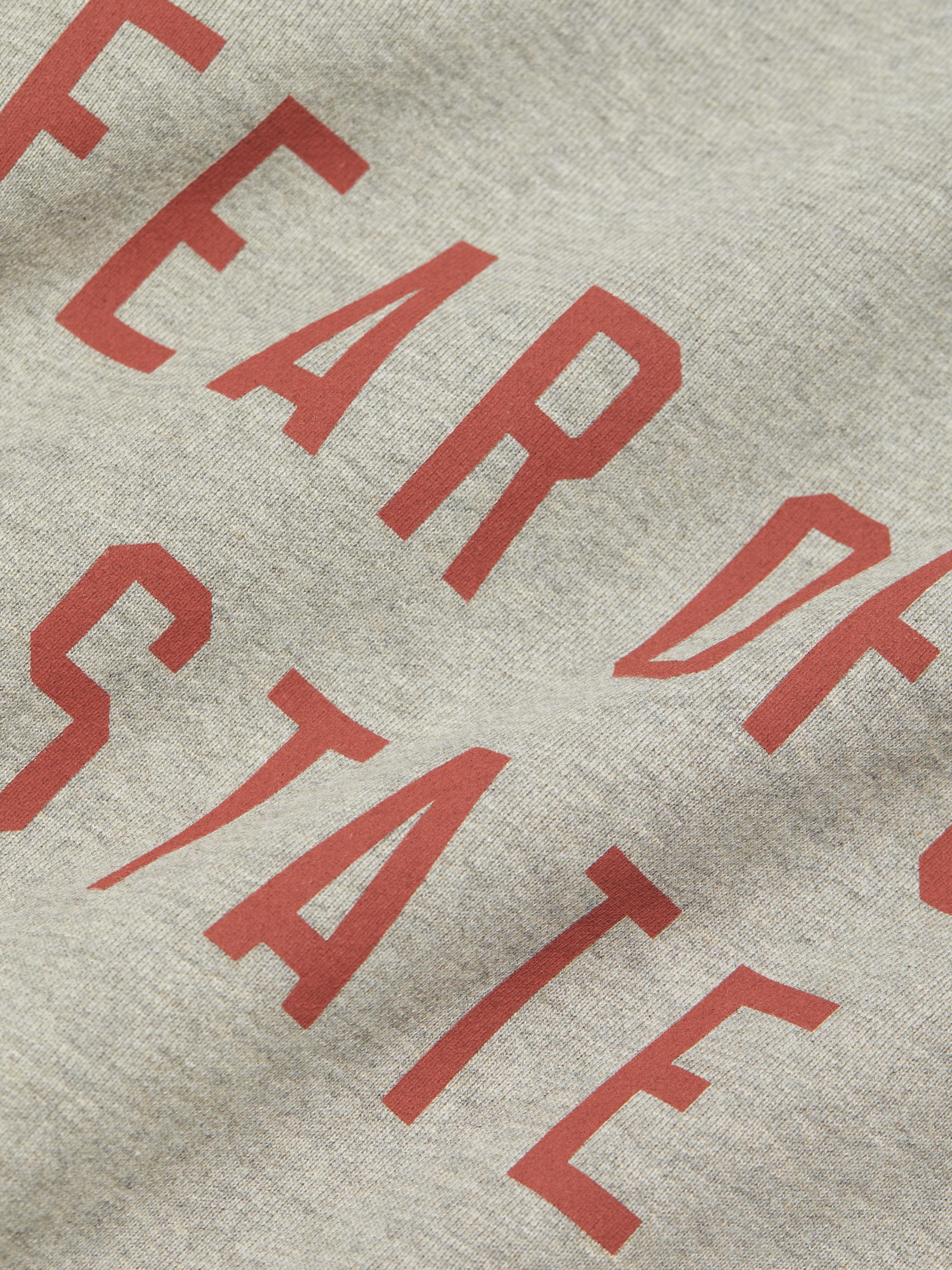 Fear of God Essentials Men's Logo Fleece Crewneck Sweatshirt - Dark Heather