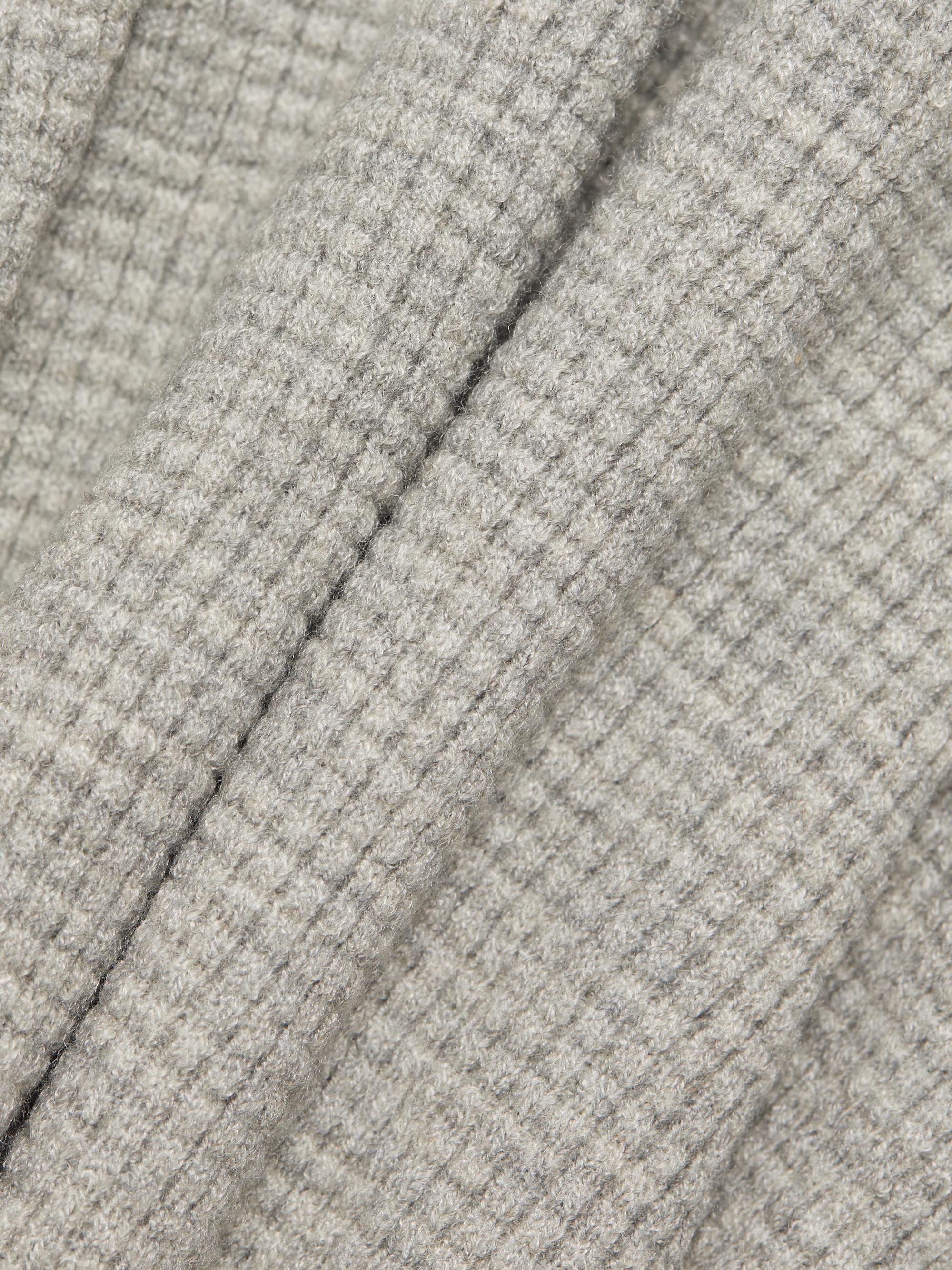 Fear of God Essentials Men's Waffle Crewneck Sweater - Dark Heather