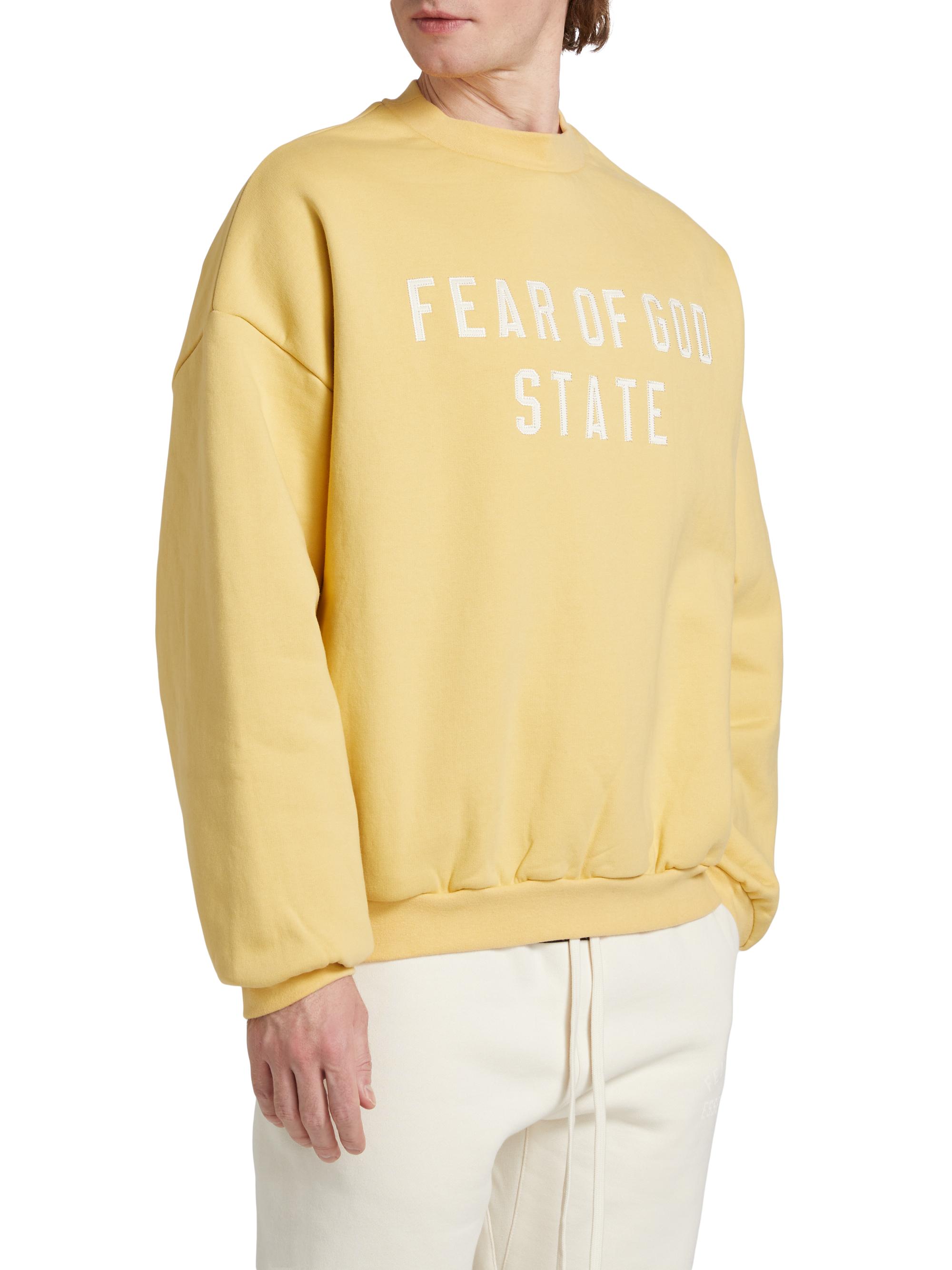 Fear of God Essentials Logo Fleece Crewneck Sweatshirt