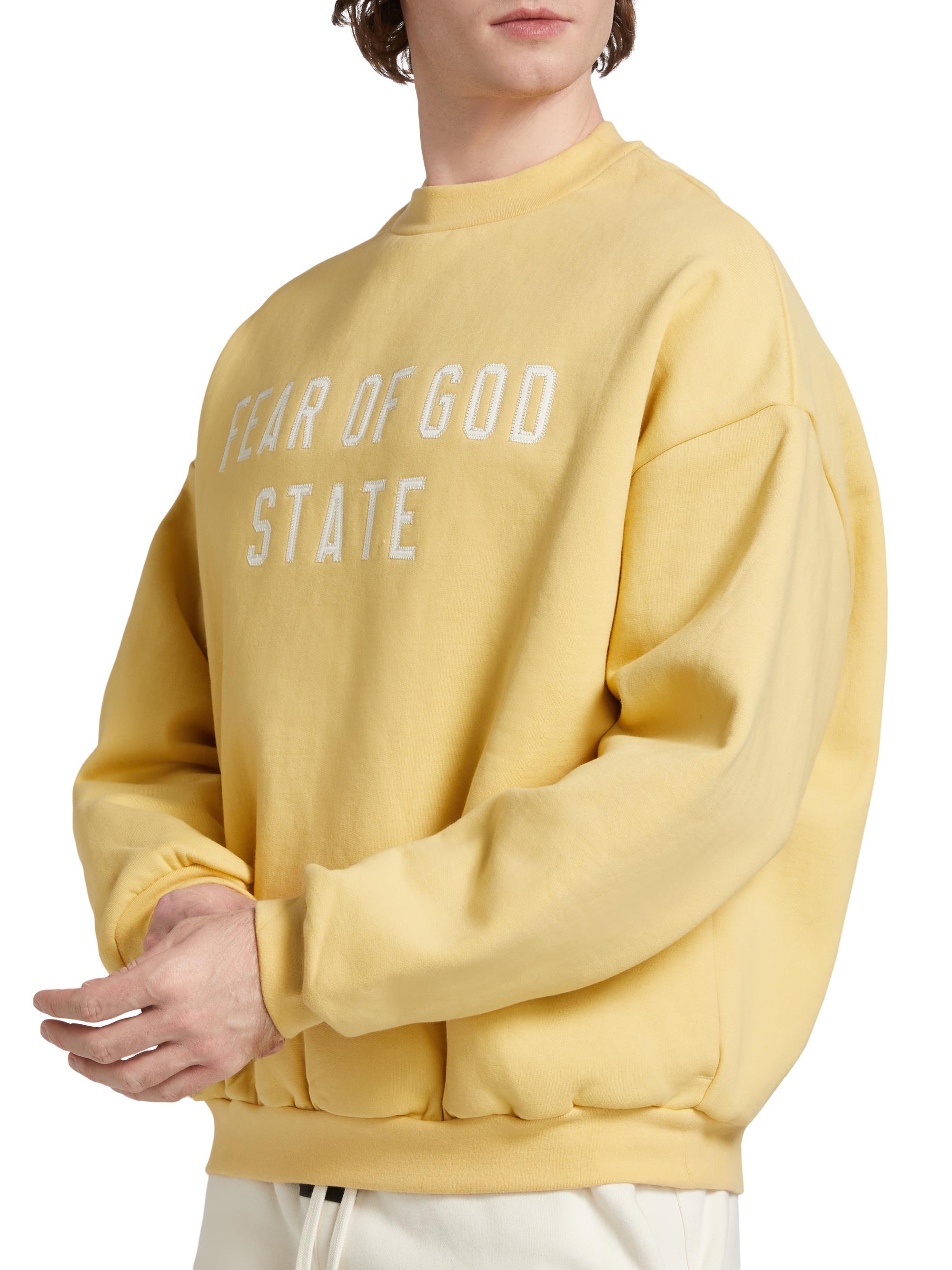 トップス FEAR OF GOD ESSENTIALS FLEECE CREWNECK Fear of God Essentials Fleece Crewneck in Heather Grey