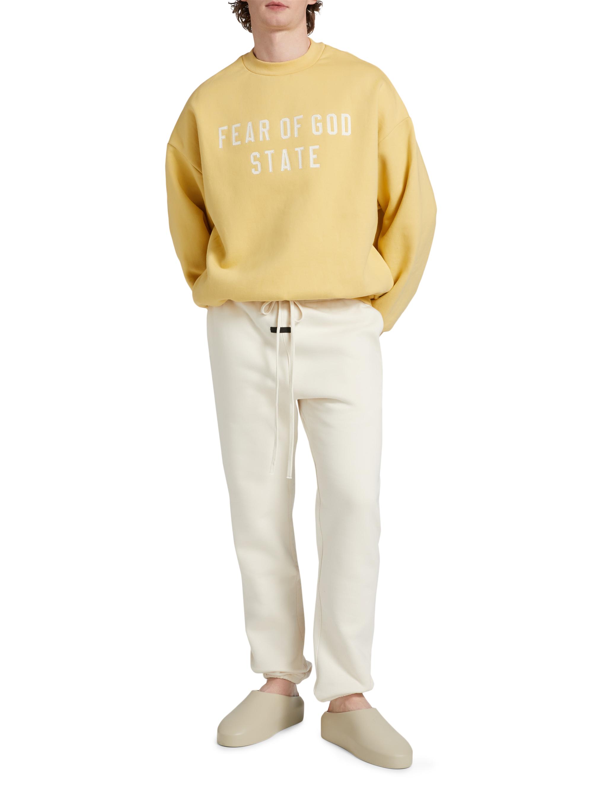 Fear of God Essentials Logo Fleece Crewneck Sweatshirt