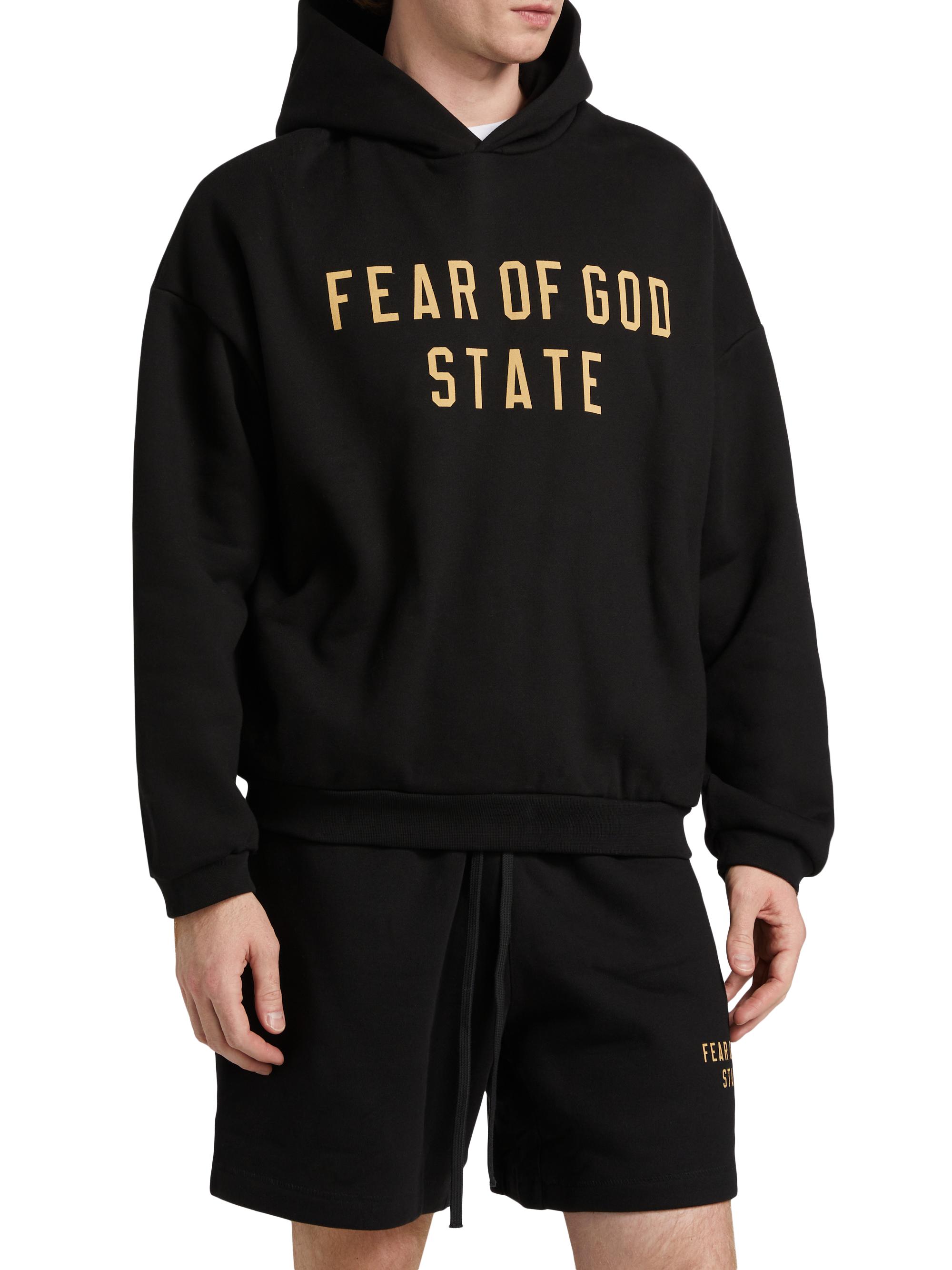 Fear of God Essentials Logo Fleece Hoodie | Saks Fifth Avenue