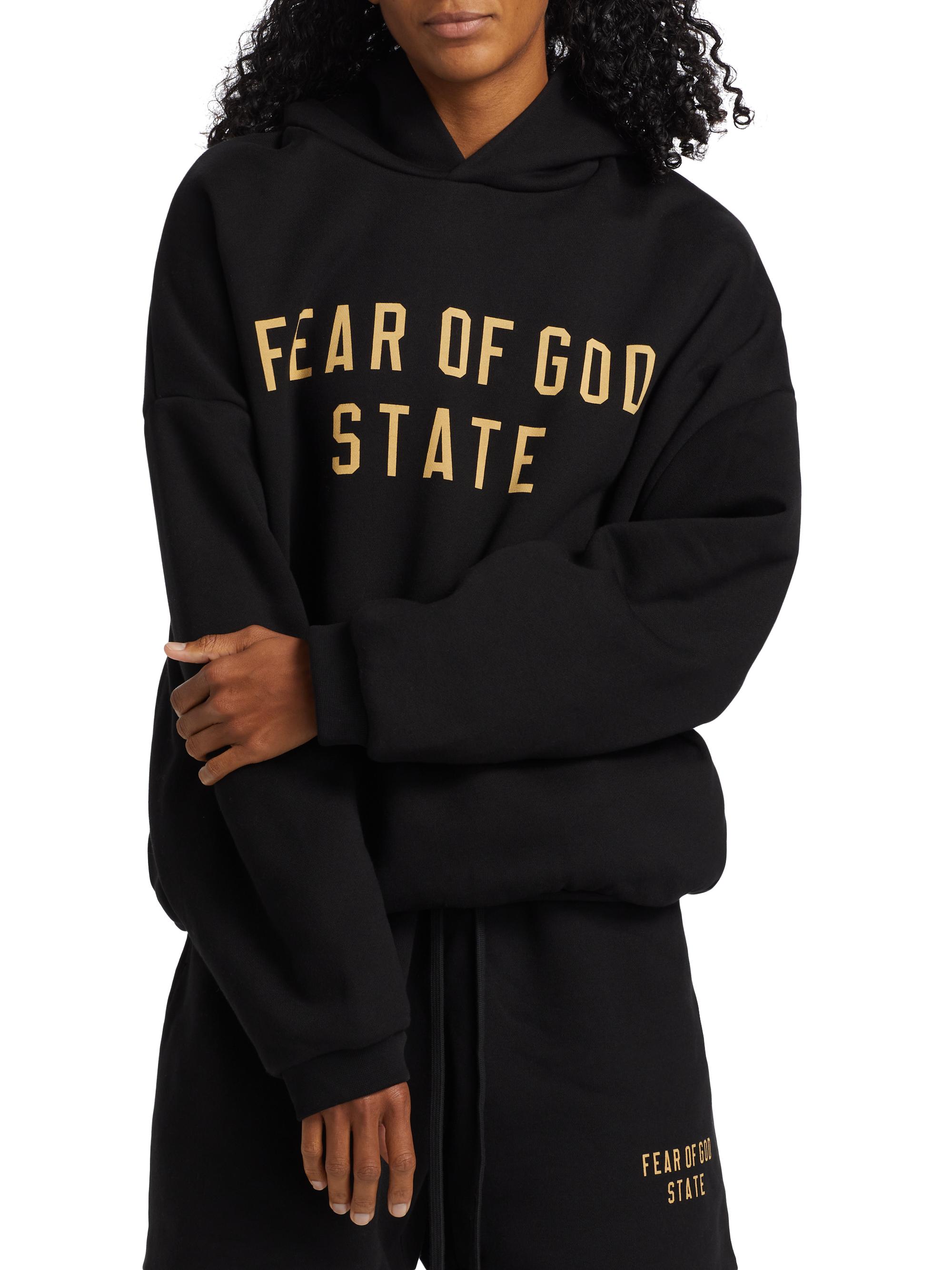 Fear of God Essentials Logo Fleece Hoodie | Saks Fifth Avenue