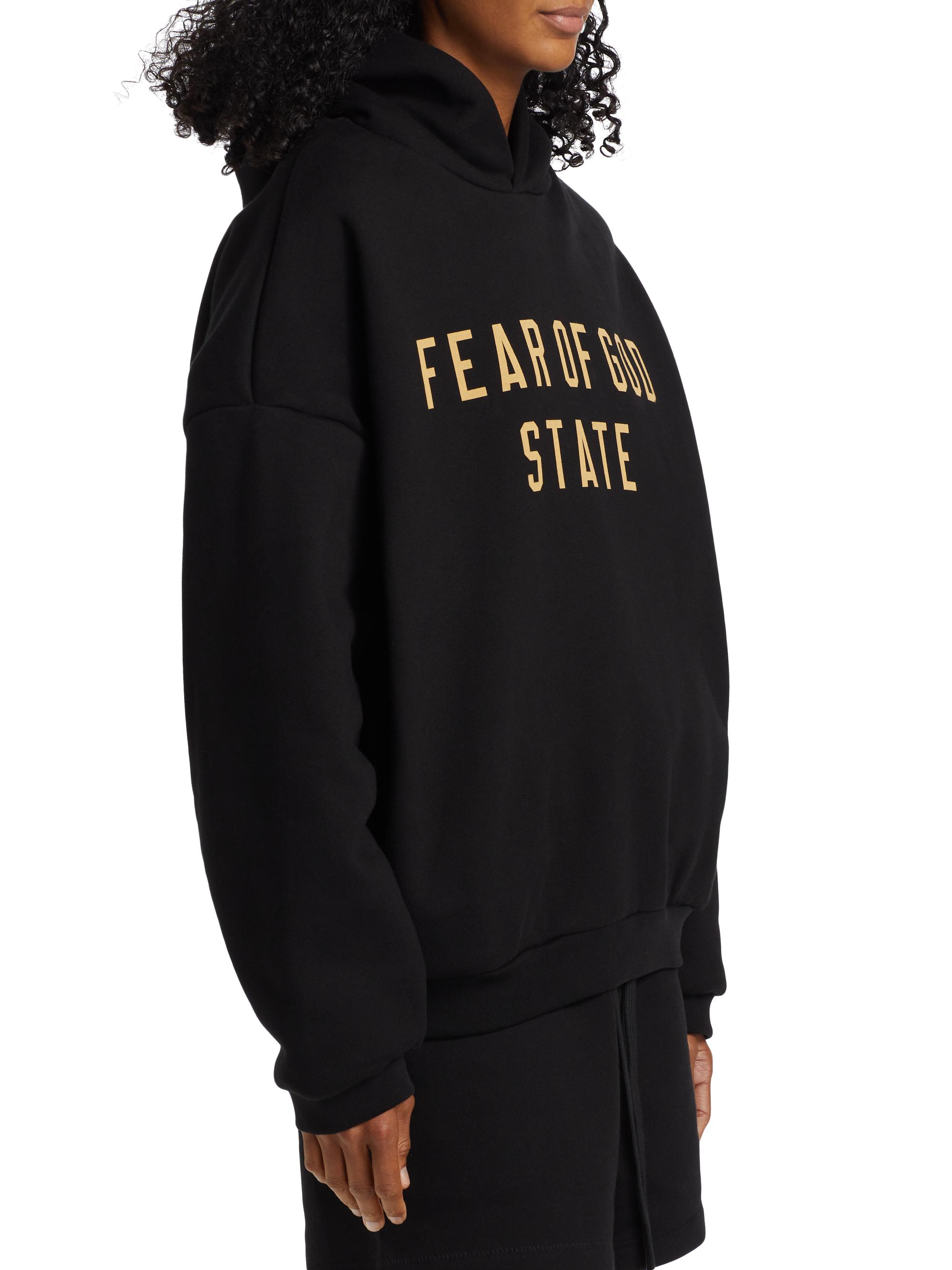 Fear of God Essentials Logo Fleece Hoodie | Saks Fifth Avenue