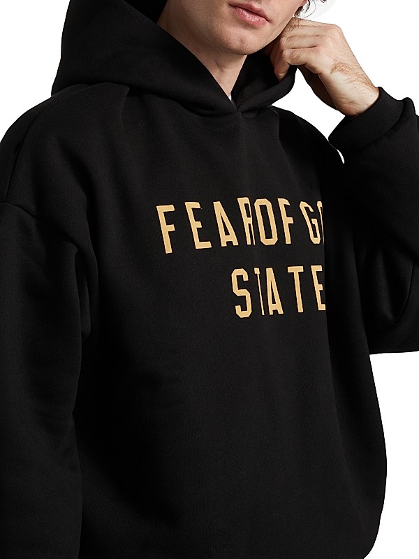 Shop Fear of God Essentials Logo Fleece Hoodie | Saks Fifth Shop Fear of God Essentials Logo Fleece Hoodie | Saks Fifth