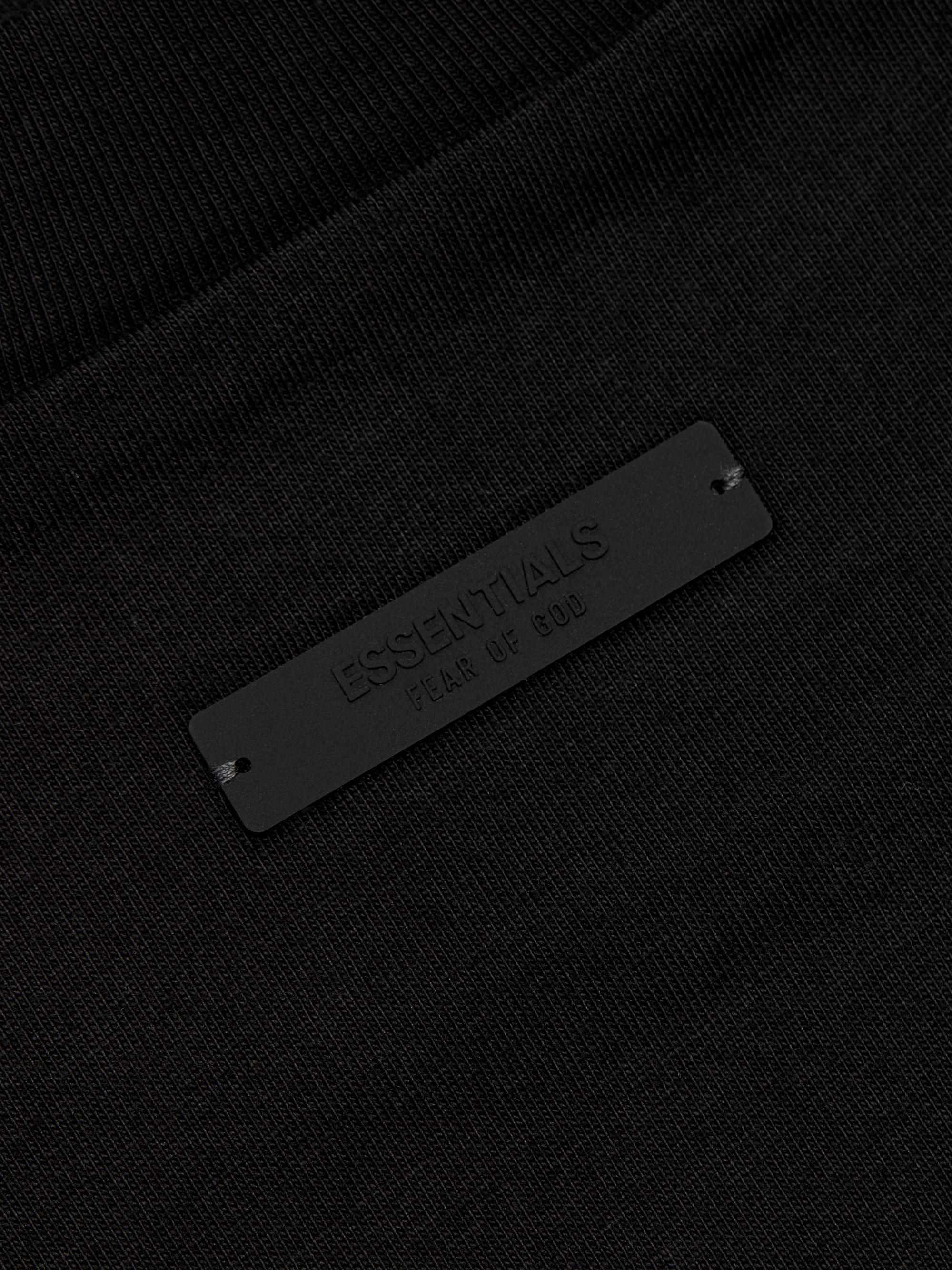 Fear of God Essentials Men's Jersey Cotton Logo T-Shirt - Black