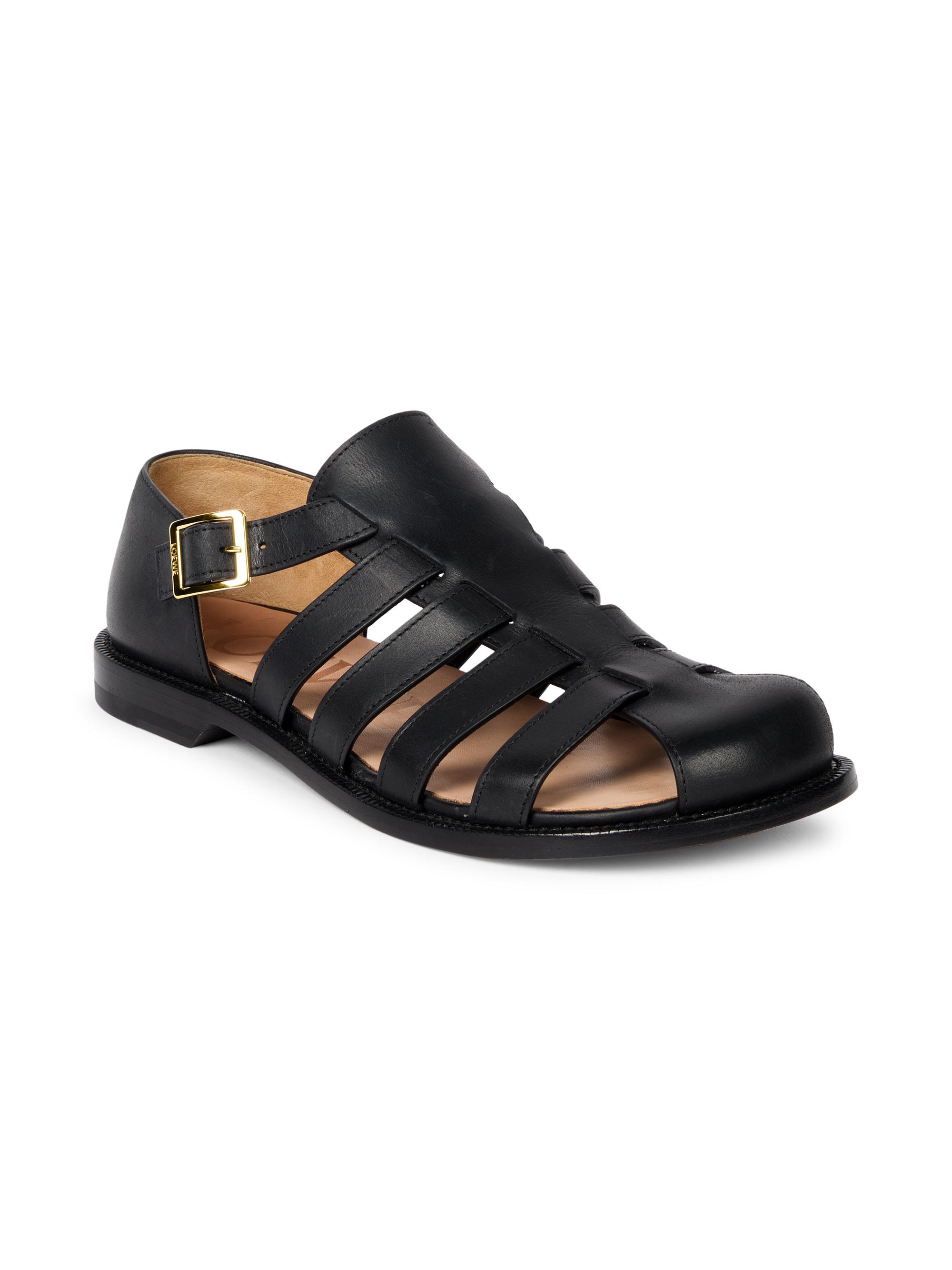 LOEWE Campo Leather Fisherman Sandals | Saks Fifth Avenue