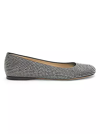Toy Strass Leather Ballerina Flats
