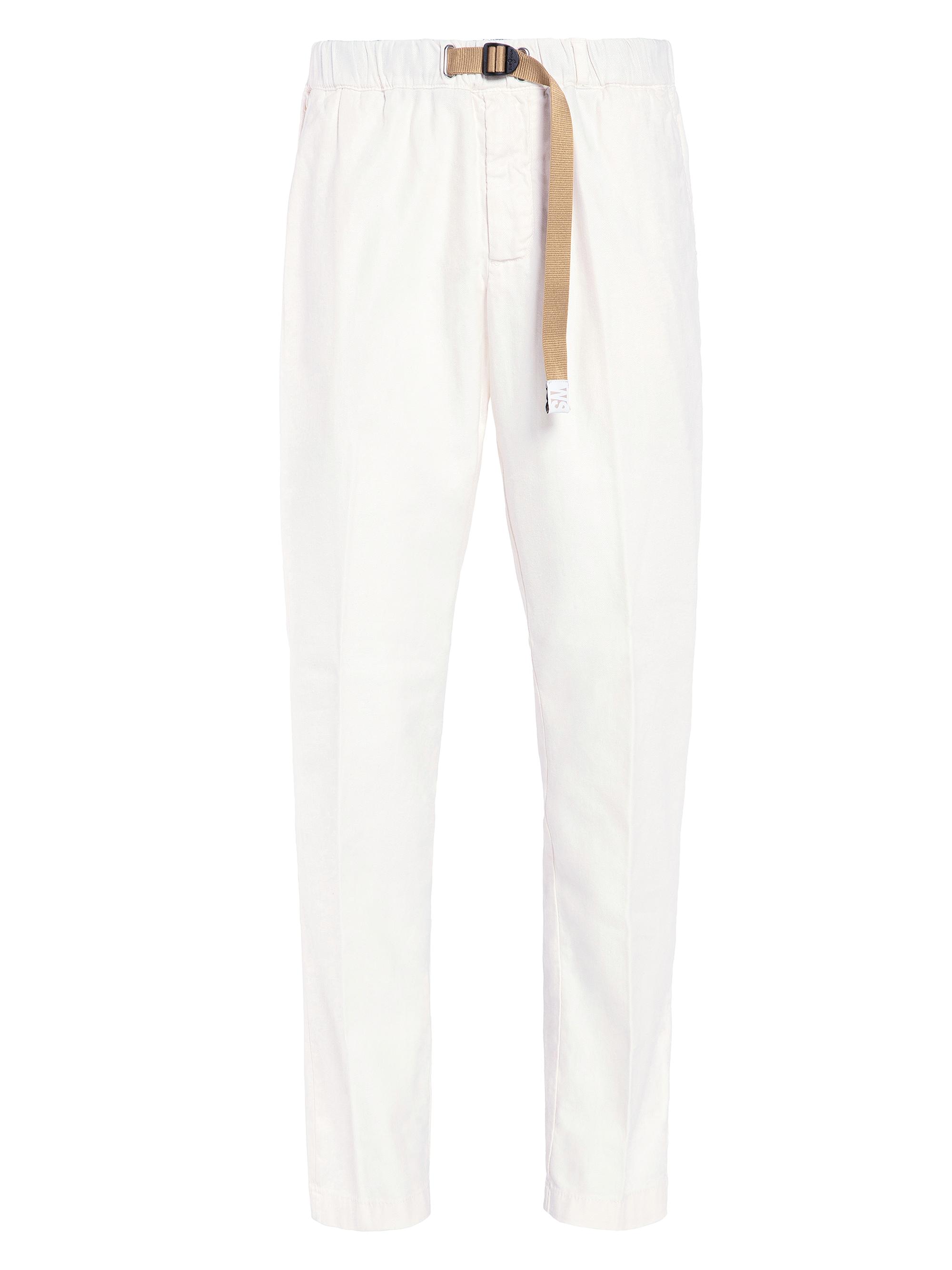 White Sand Men's Travel Twill Belted Pants - Off White