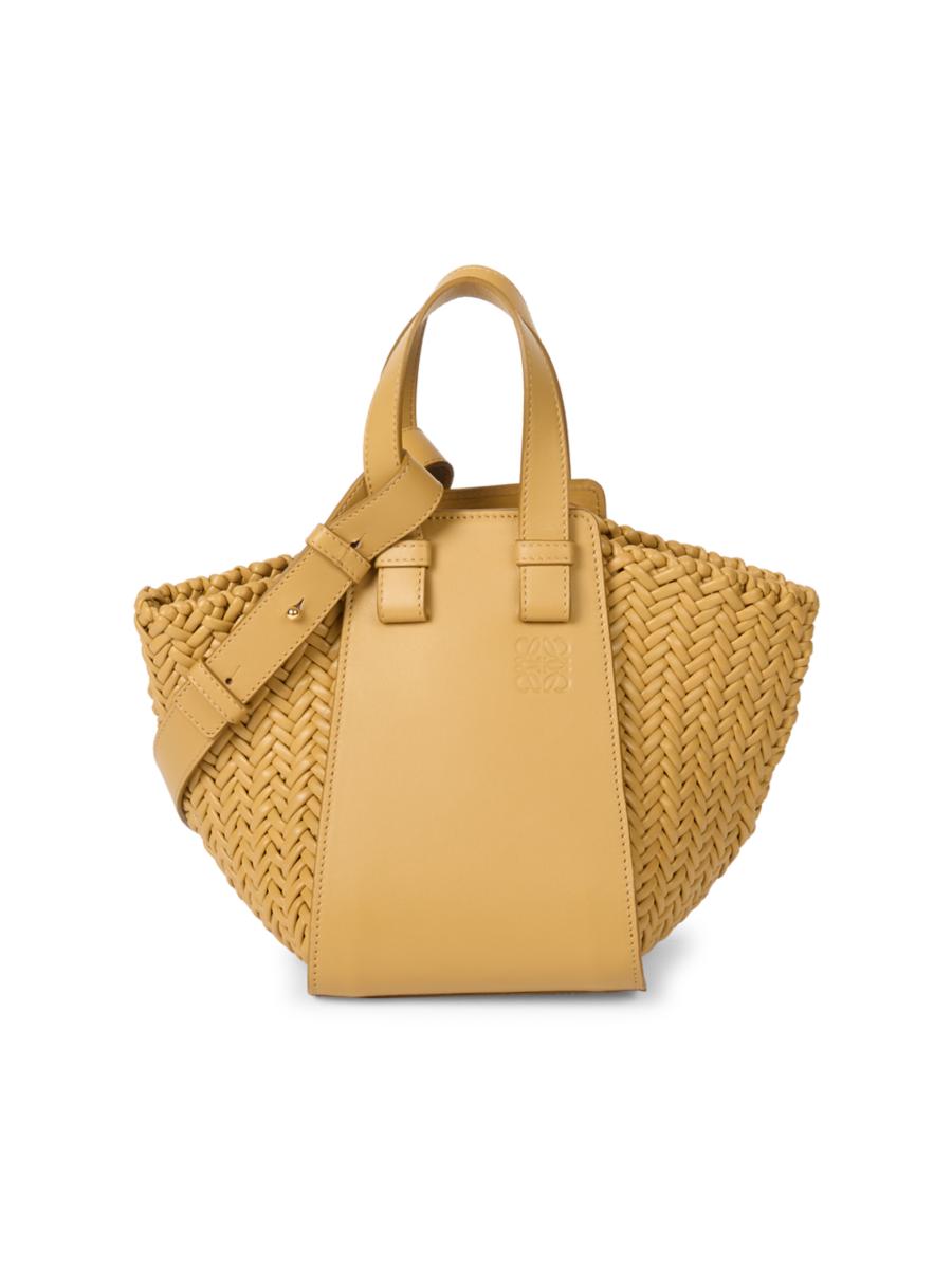 Shop LOEWE Hammock Small Textured-Leather Shoulder Bag